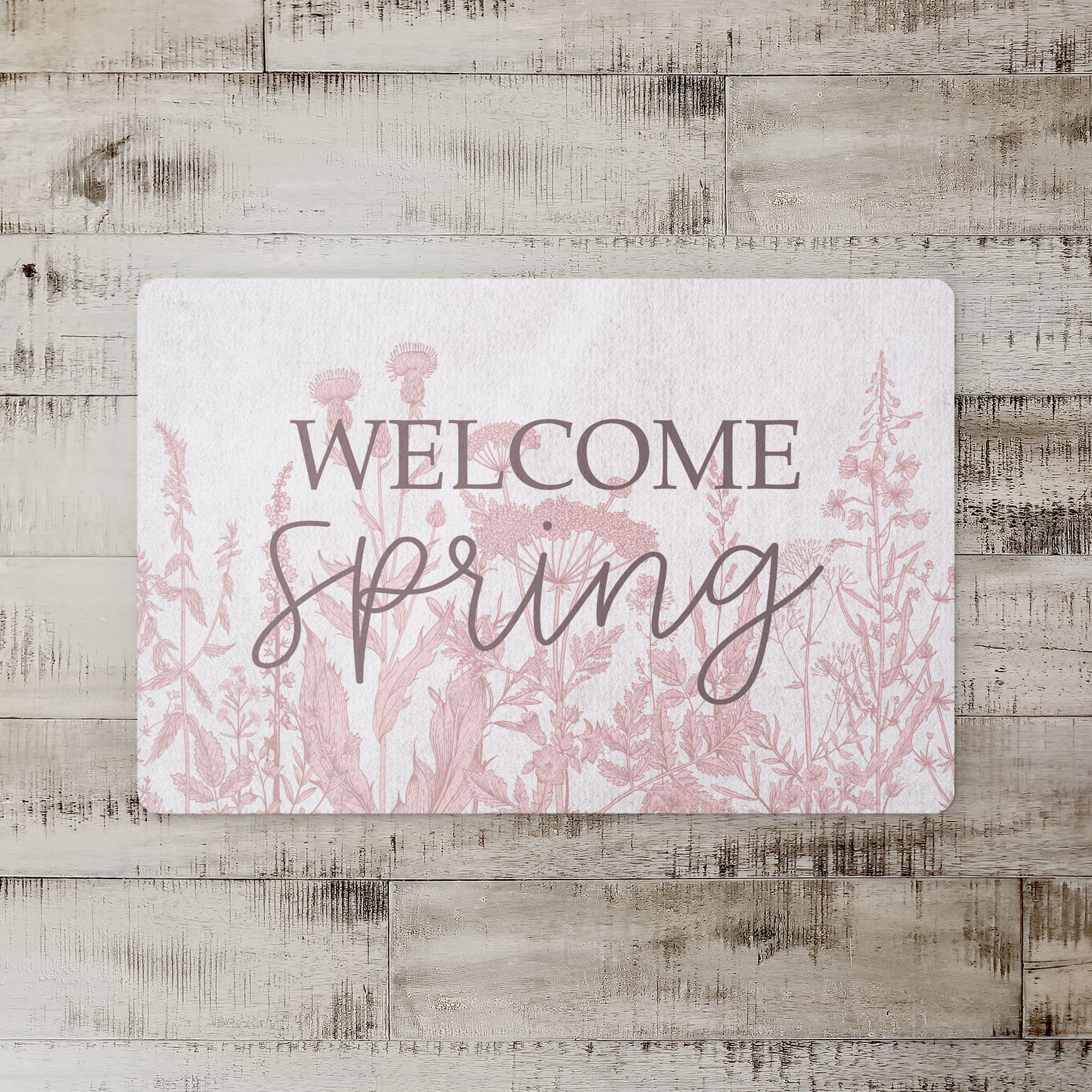Welcome Spring Floor Mat