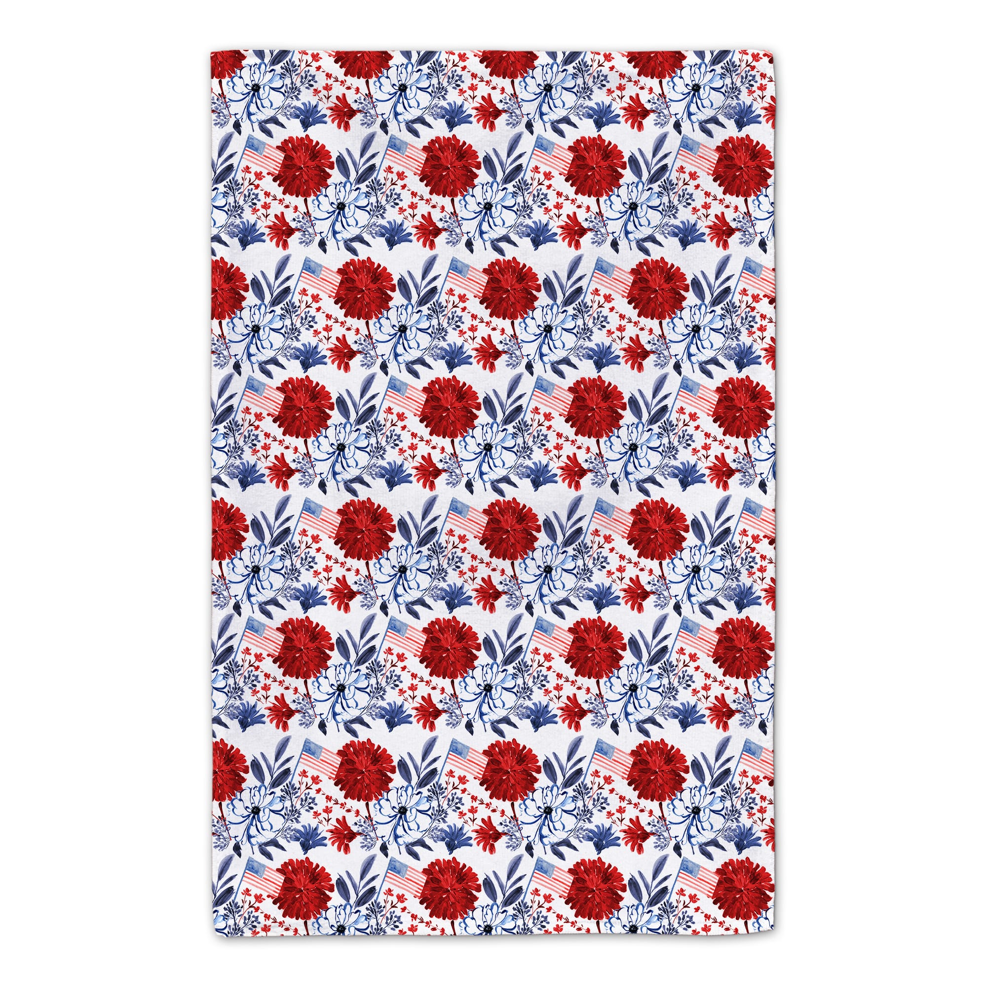 Mason Jar Patriotic Florals Tea Towel Set