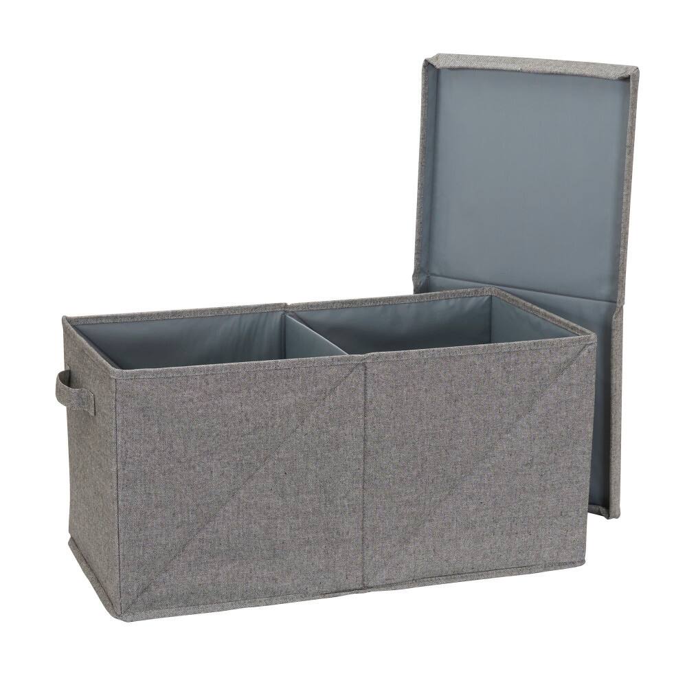 Household Essentials Fabric Storage Bin with Lid (Jumbo)