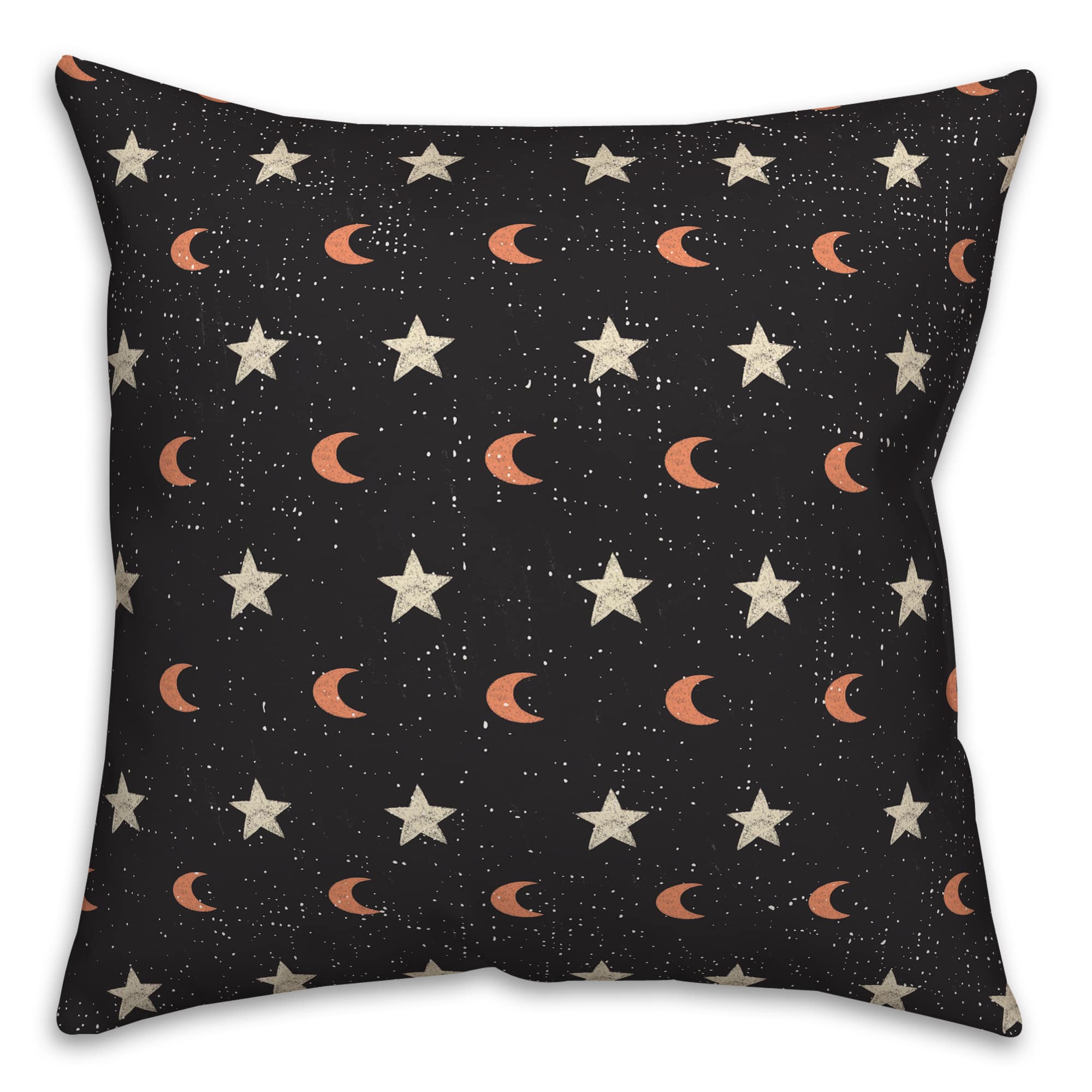 Moon &#x26; Stars Spun Poly Throw Pillow