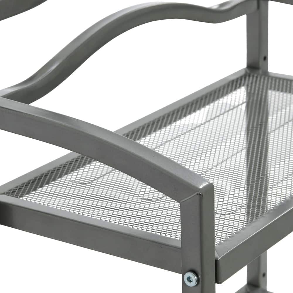 Household Essentials 2-Tier Metal Wall Mount Bathroom Shelf