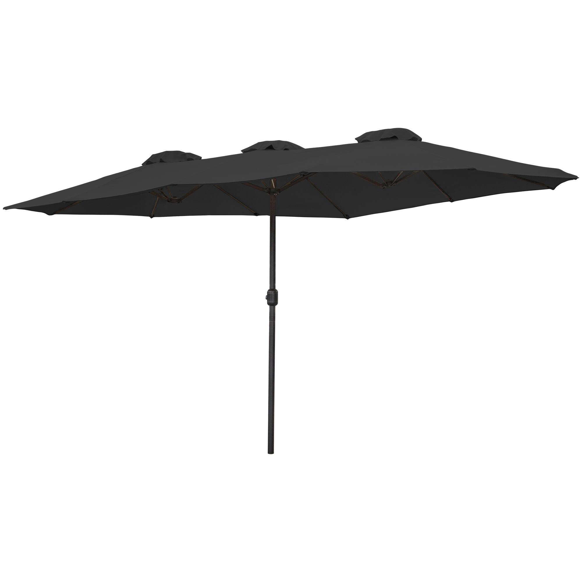 15ft. Outdoor Patio Market Umbrella with Hand Crank