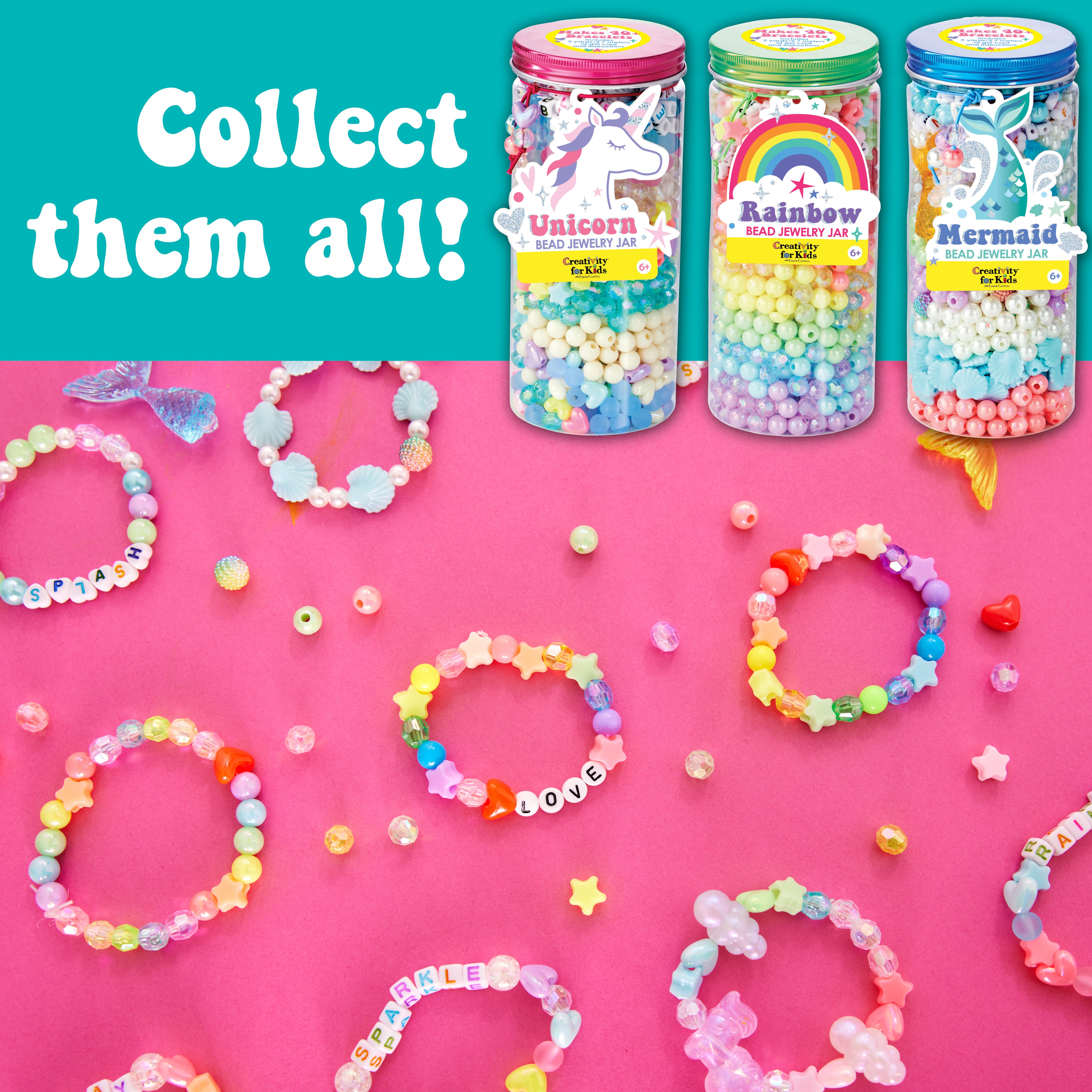 Creativity for Kids&#xAE; Mermaid Bead Jewelry Jar