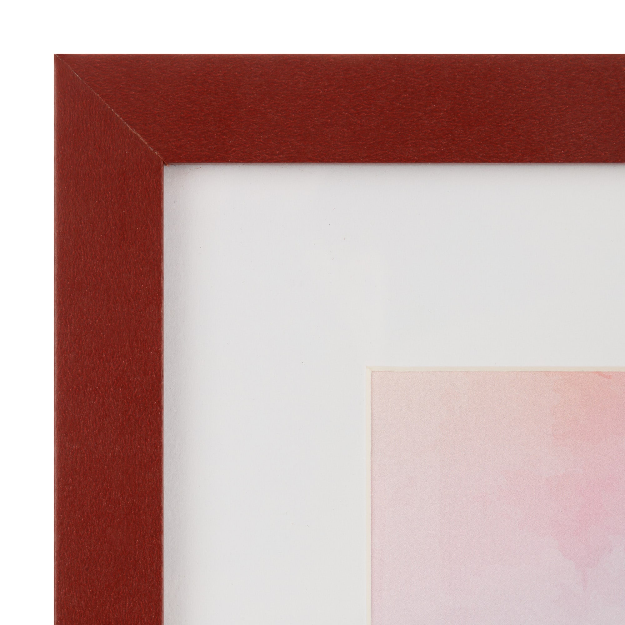 Burgundy Linear 8&#x22; x 10&#x22; Frame with Mat, Simply Essentials&#x2122; by Studio D&#xE9;cor&#xAE;