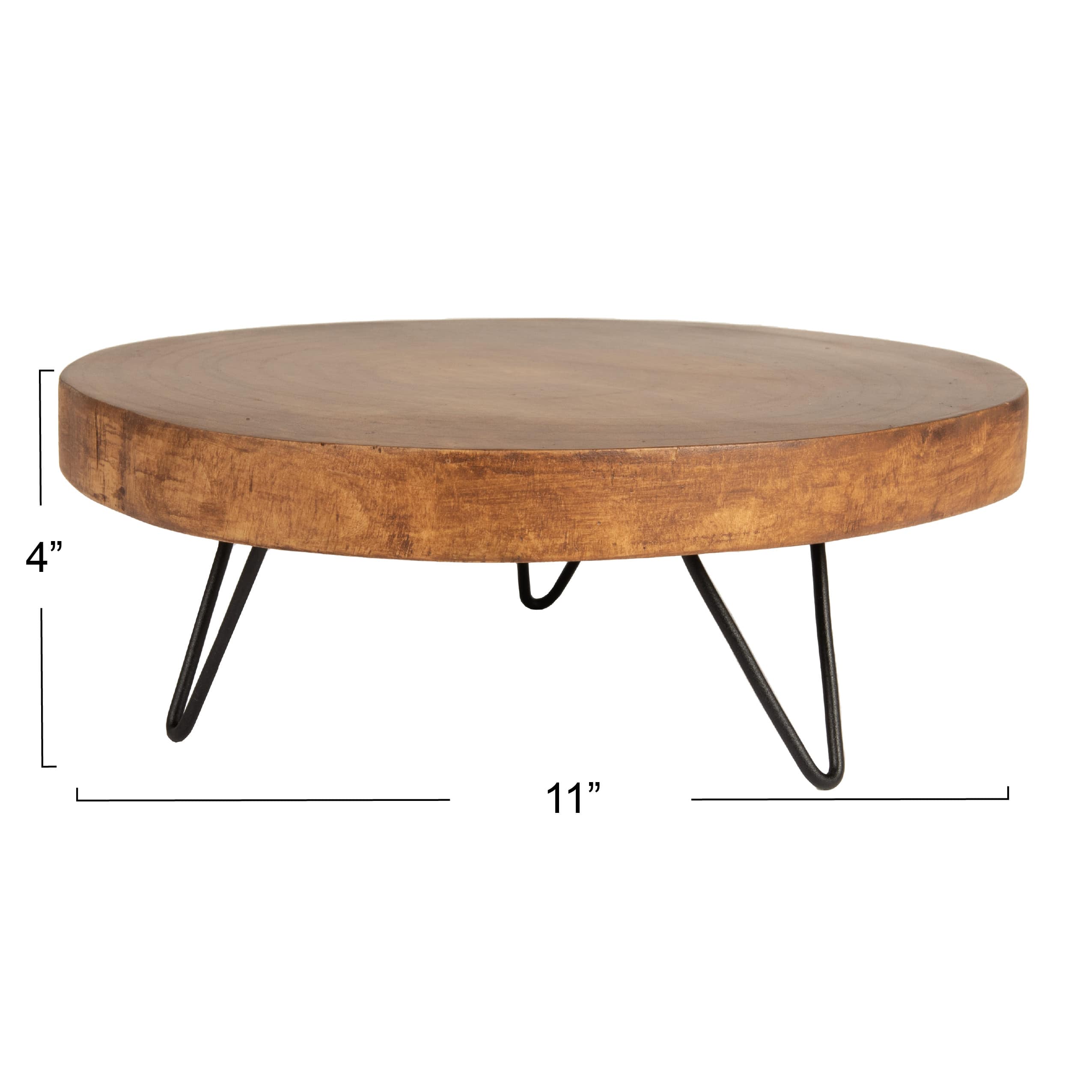 Hello Honey&#xAE; Decorative Paulownia Wood Pedestal