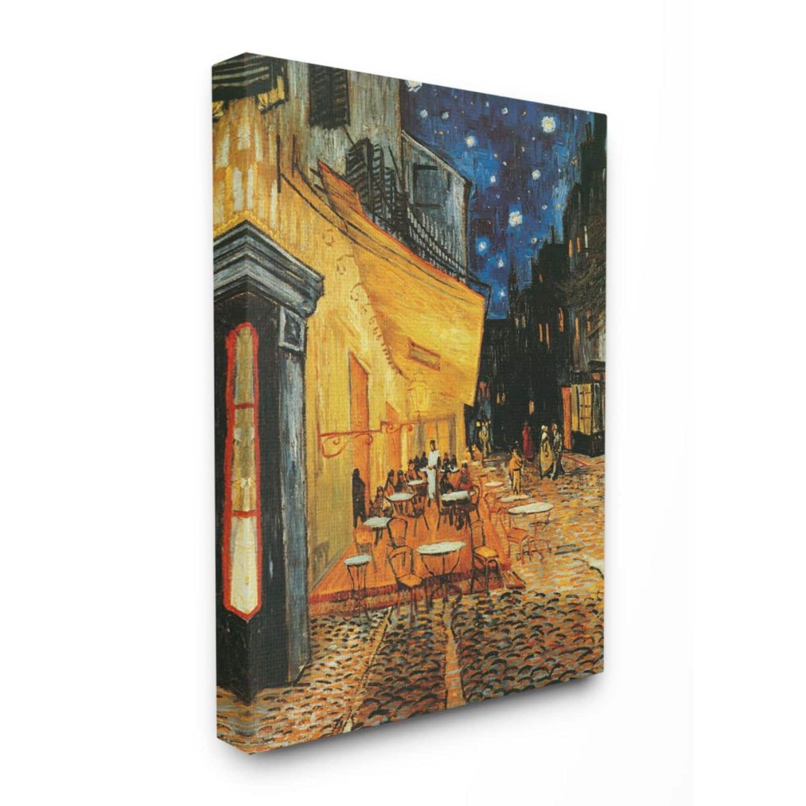 Stupell Industries Caf&#xE9; Terrace at Night Traditional Van Gogh Painting Canvas Wall Art