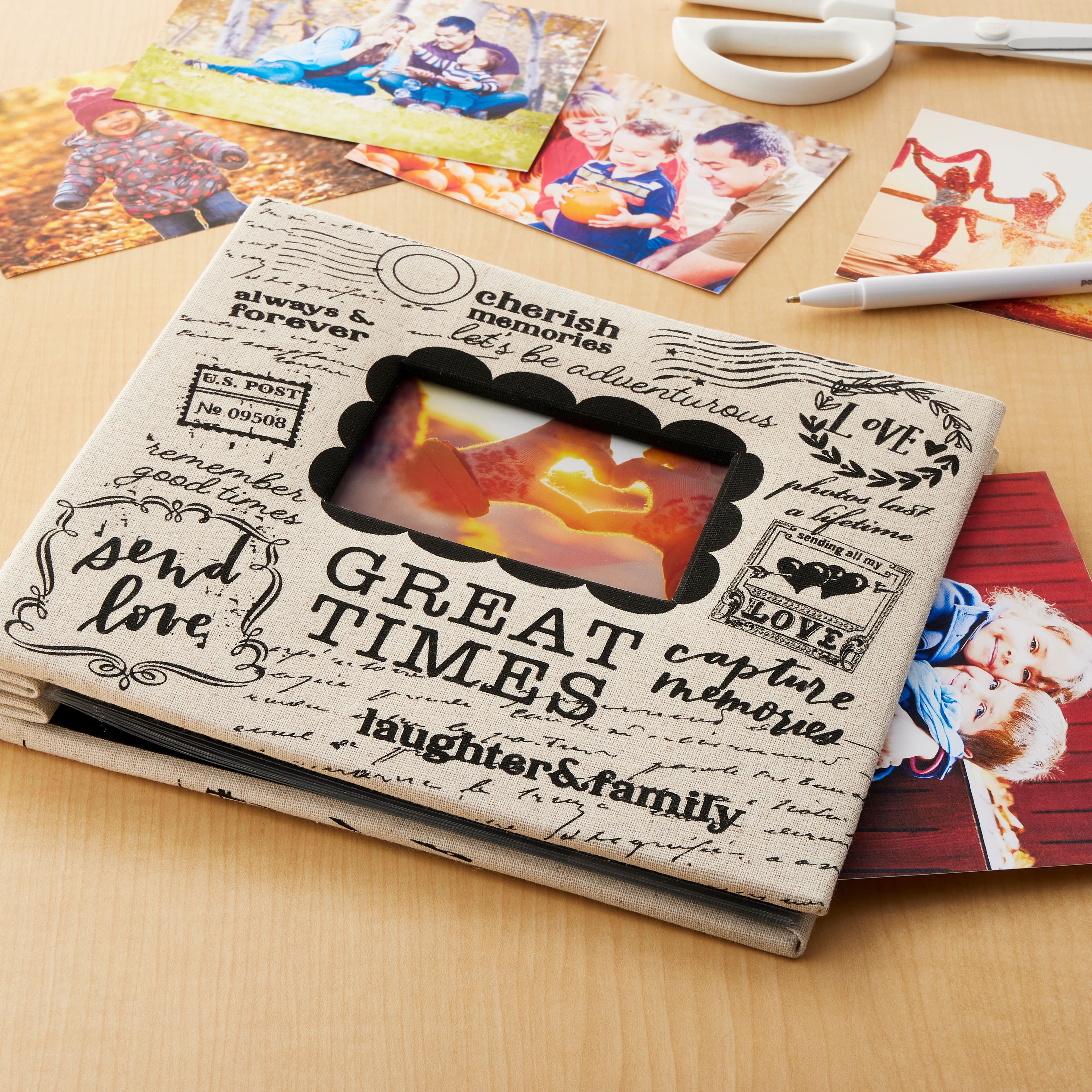 6 Pack: Linen Postal Scrapbook by Recollections®