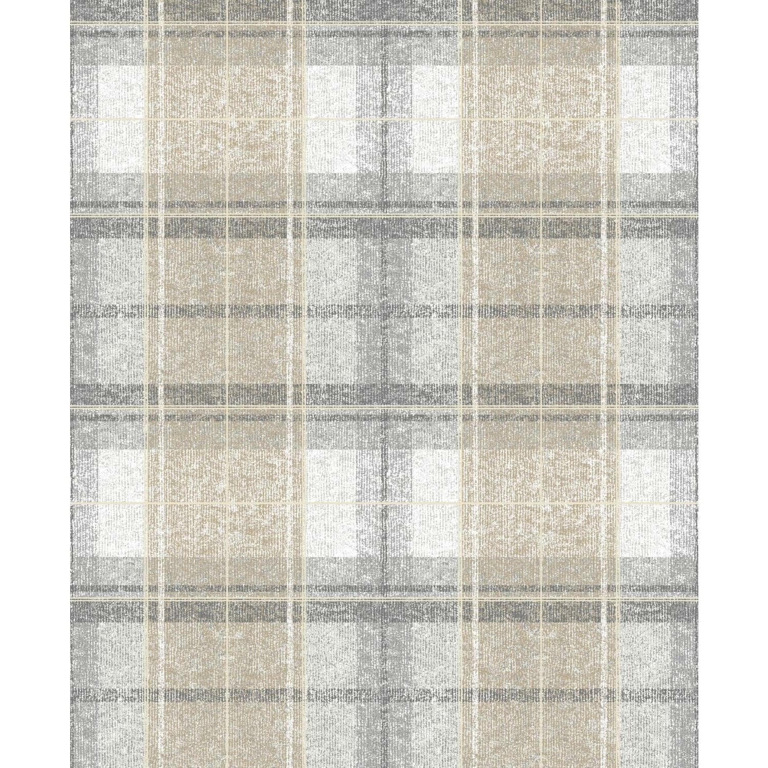 RoomMates Tweed Plaid Peel &#x26; Stick Wallpaper