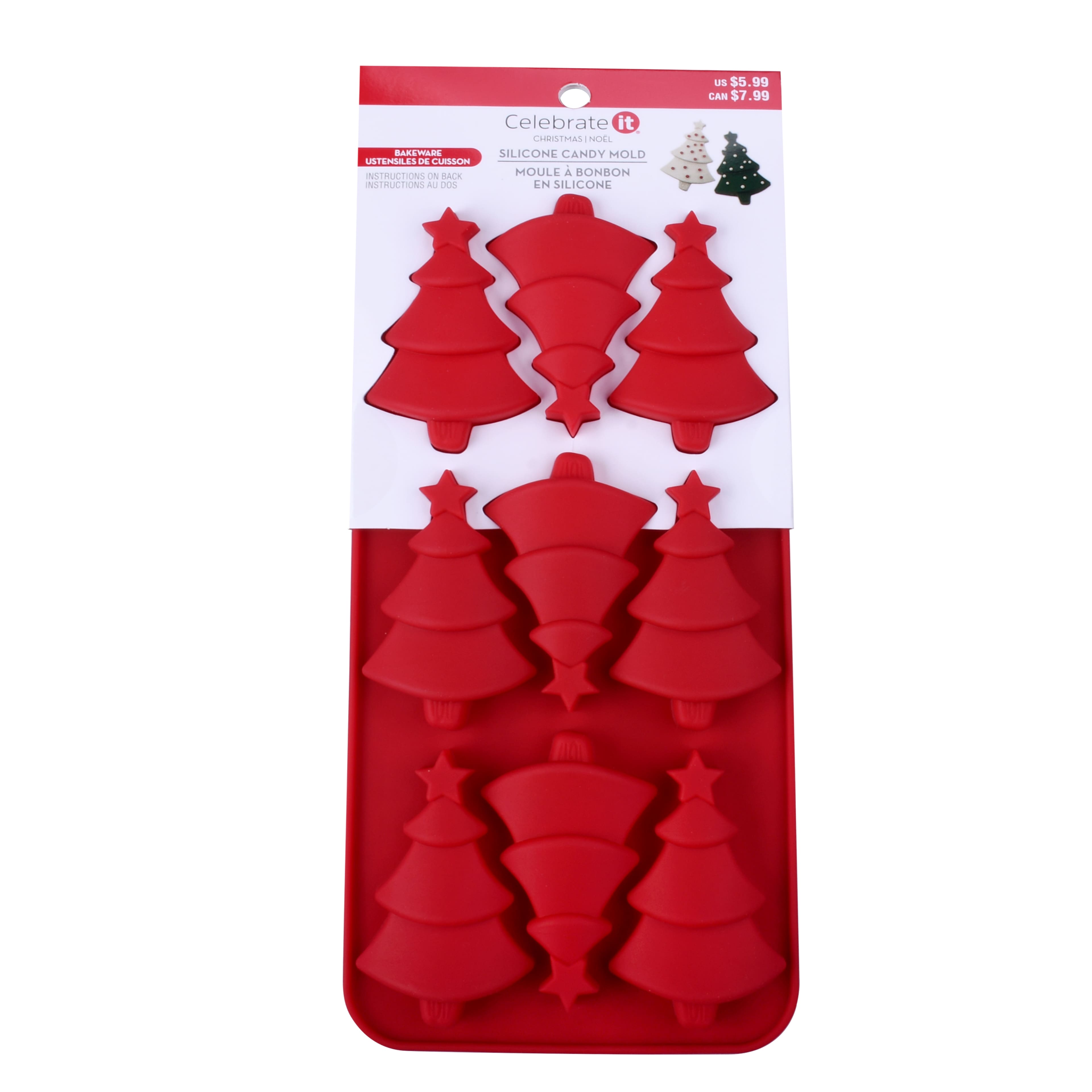 Christmas Trees Silicone Candy Mold by Celebrate It&#xAE;