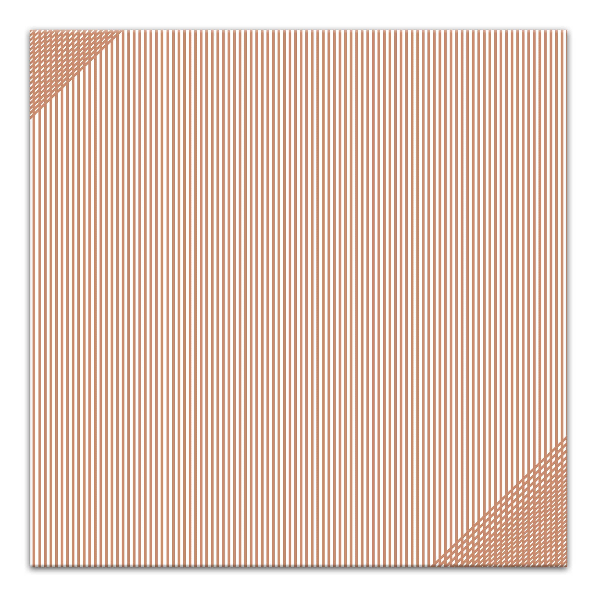 Tan Vertical Lines 20&#x22; x 20&#x22; Canvas Wall Art