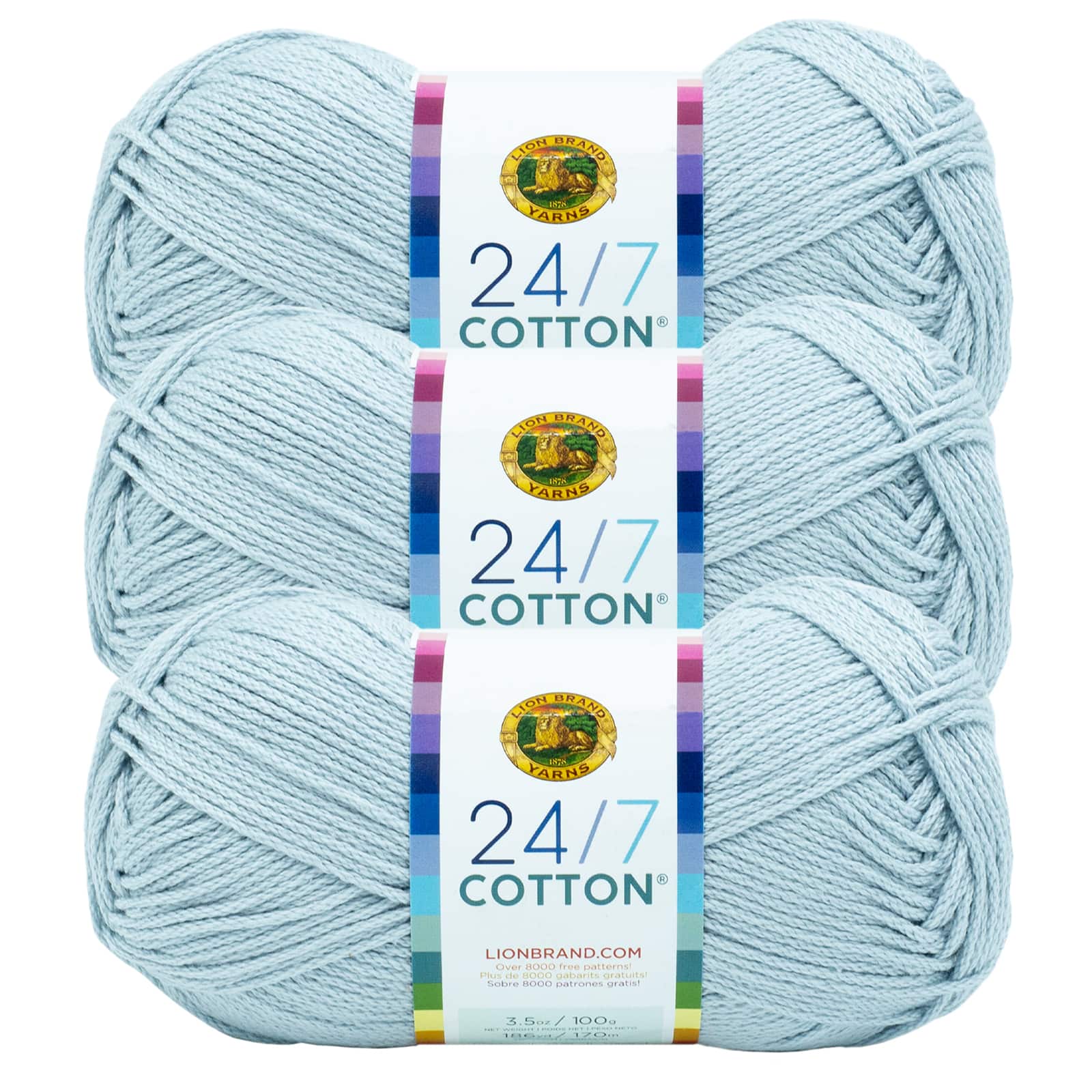 3 Pack Lion Brand® 24/7 Cotton® Yarn Michaels