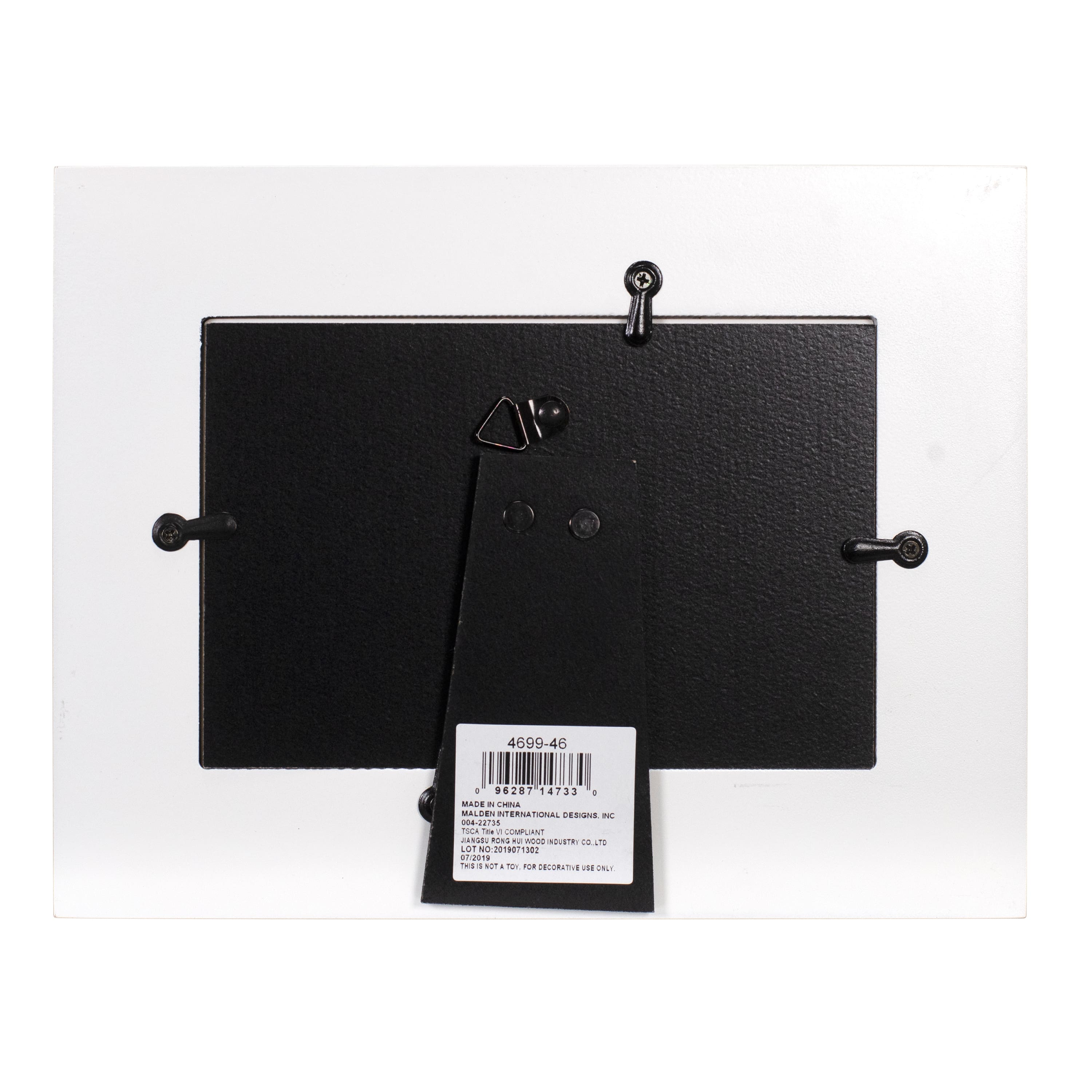 Malden International Designs To the Moon & Back White Frame with Gold Foil Stars