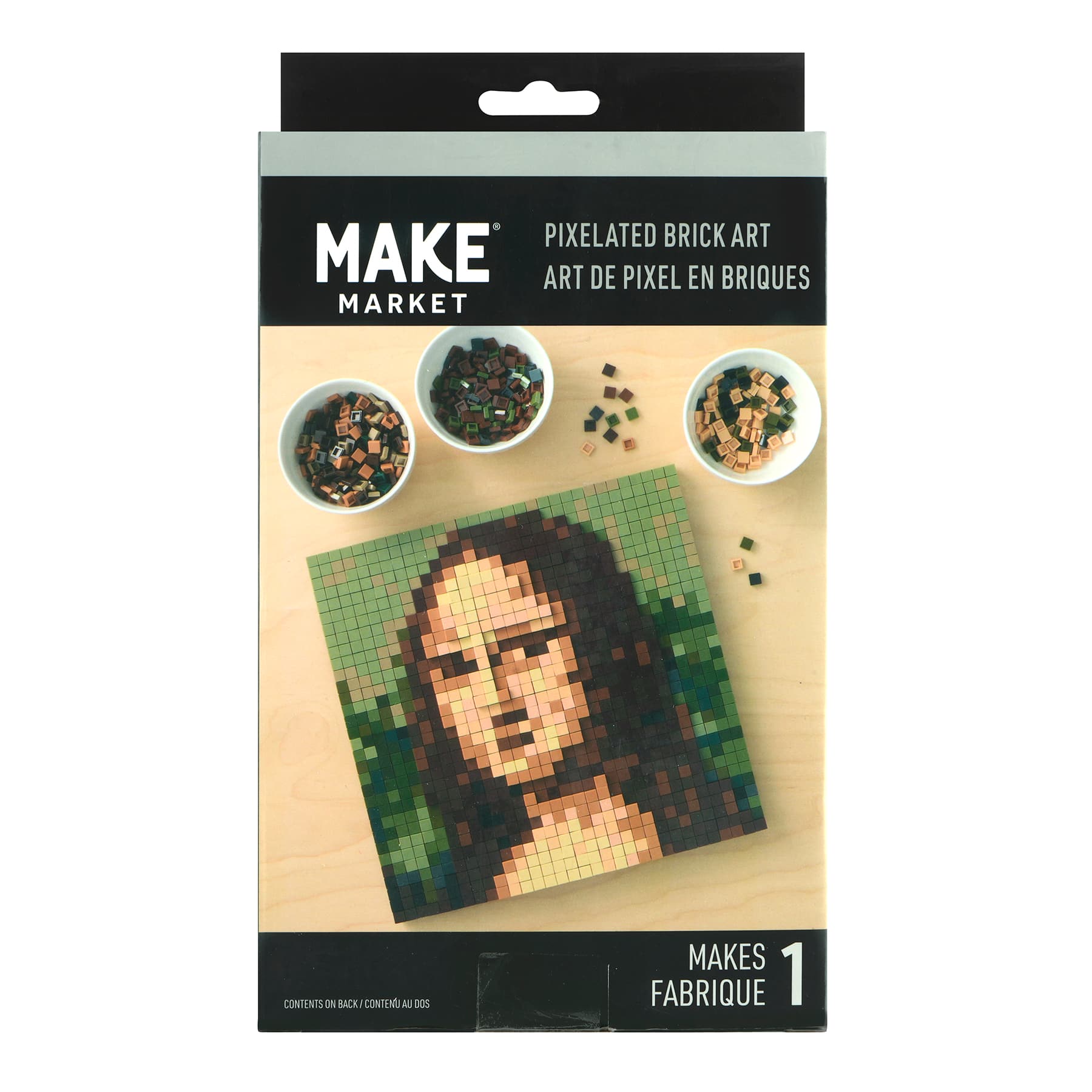 10" x 10" Mona Lisa Pixelated Brick Art Kit by Make Market®