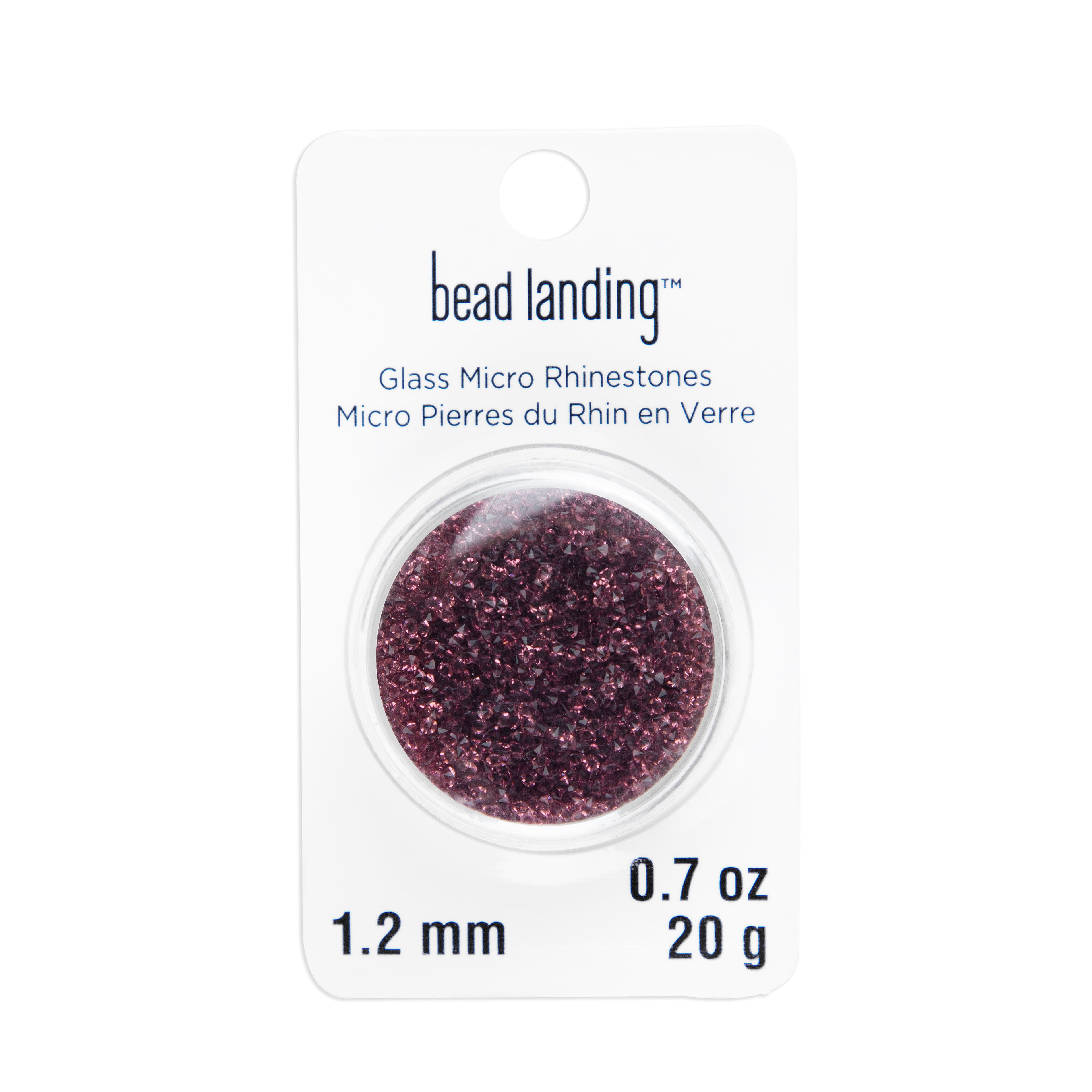 1.2mm Glass Micro Rhinestones by Bead Landing™, 0.7oz.
