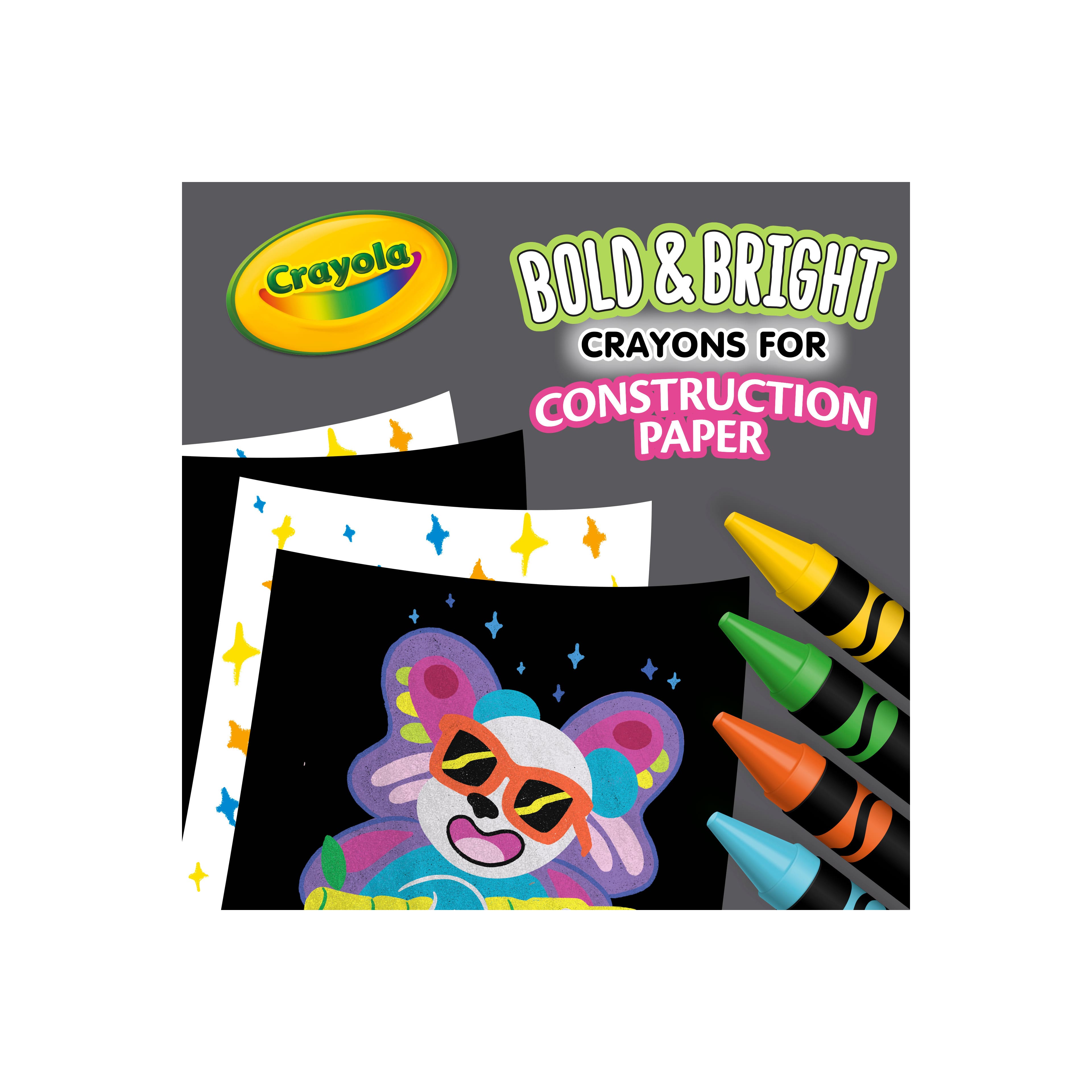 Crayola&#xAE; Bold &#x26; Bright Construction Paper Crayons, 24ct.