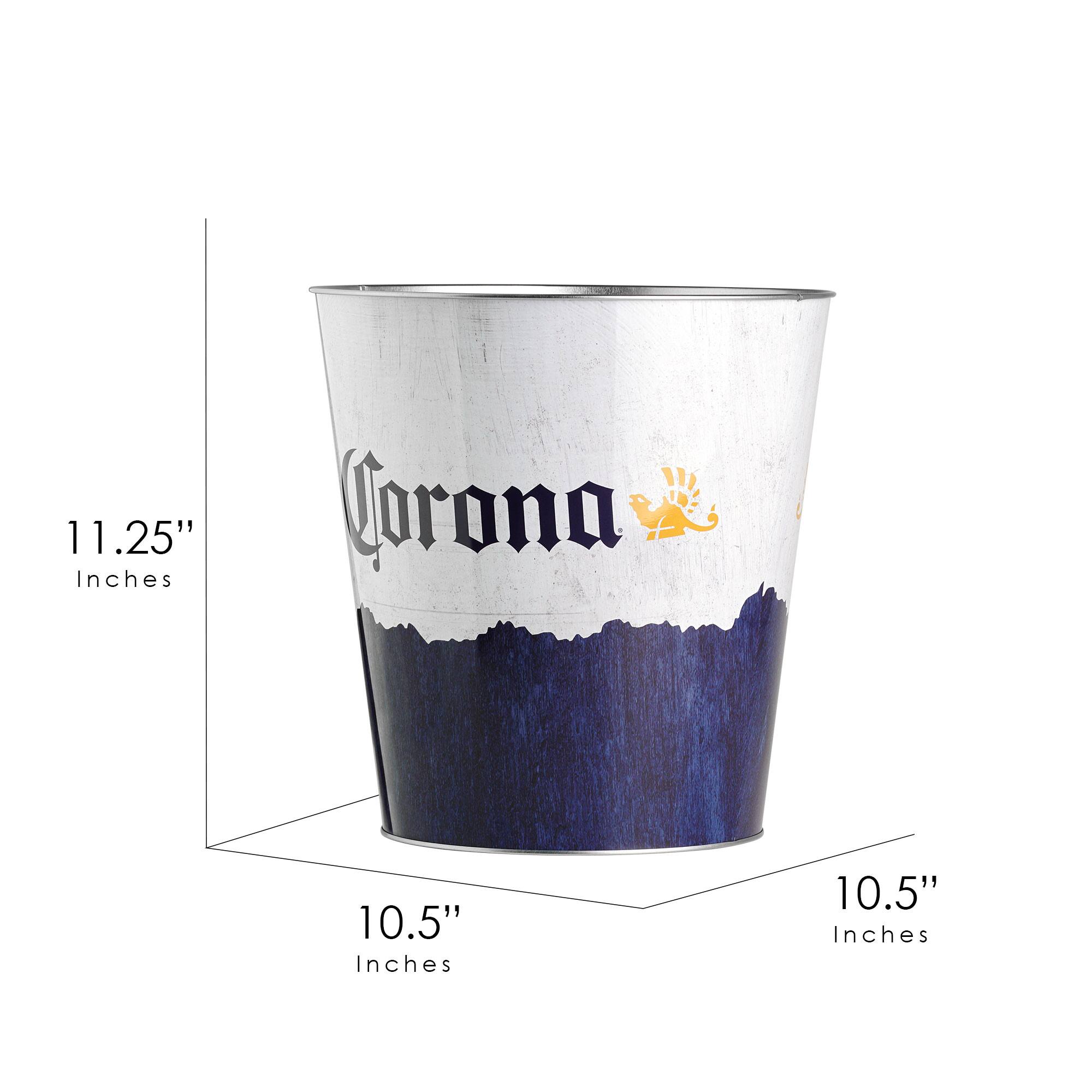 American Art Décor™ 11" Corona Decorative Metal Trash Can