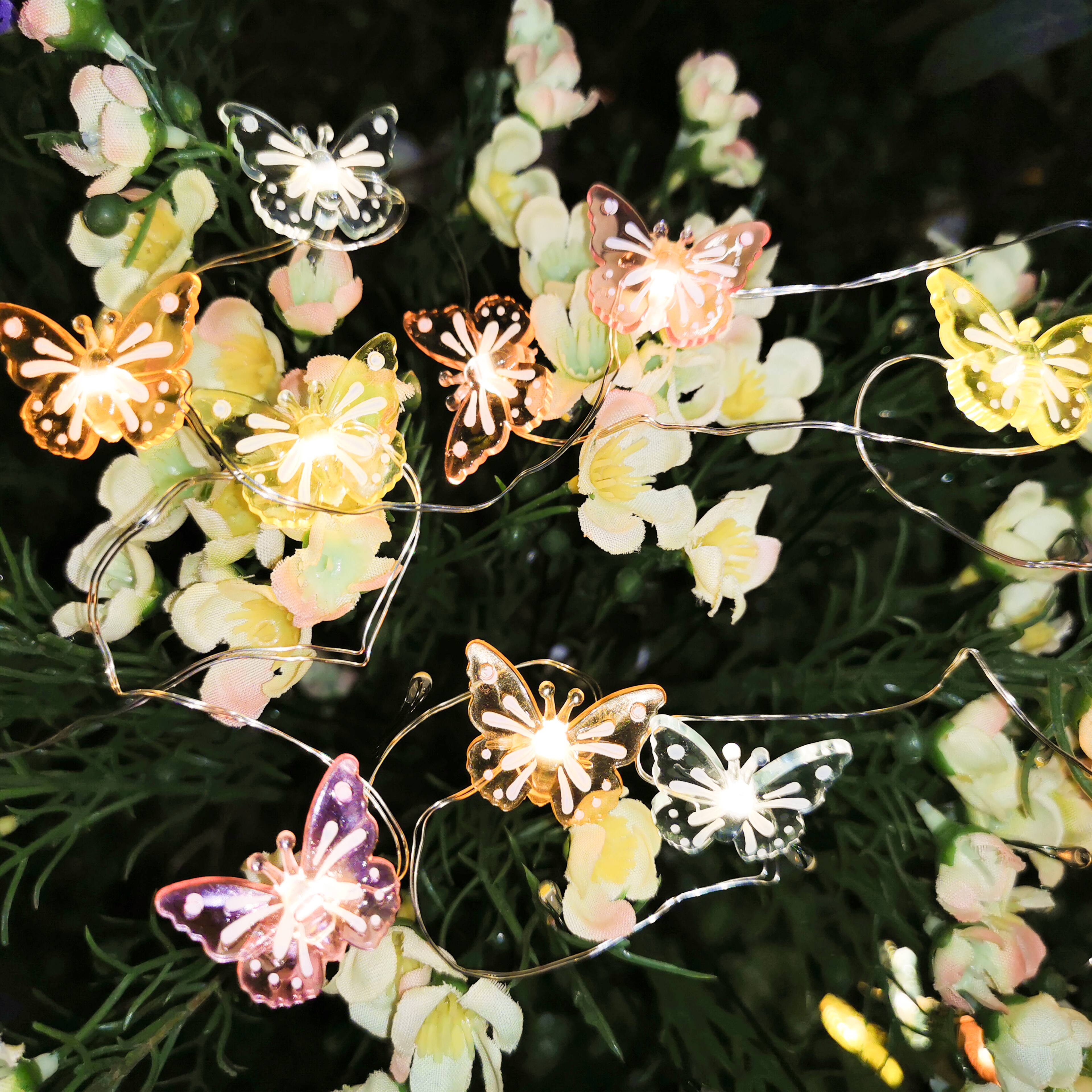 18ct. Warm White Butterfly LED String Lights by Ashland®
