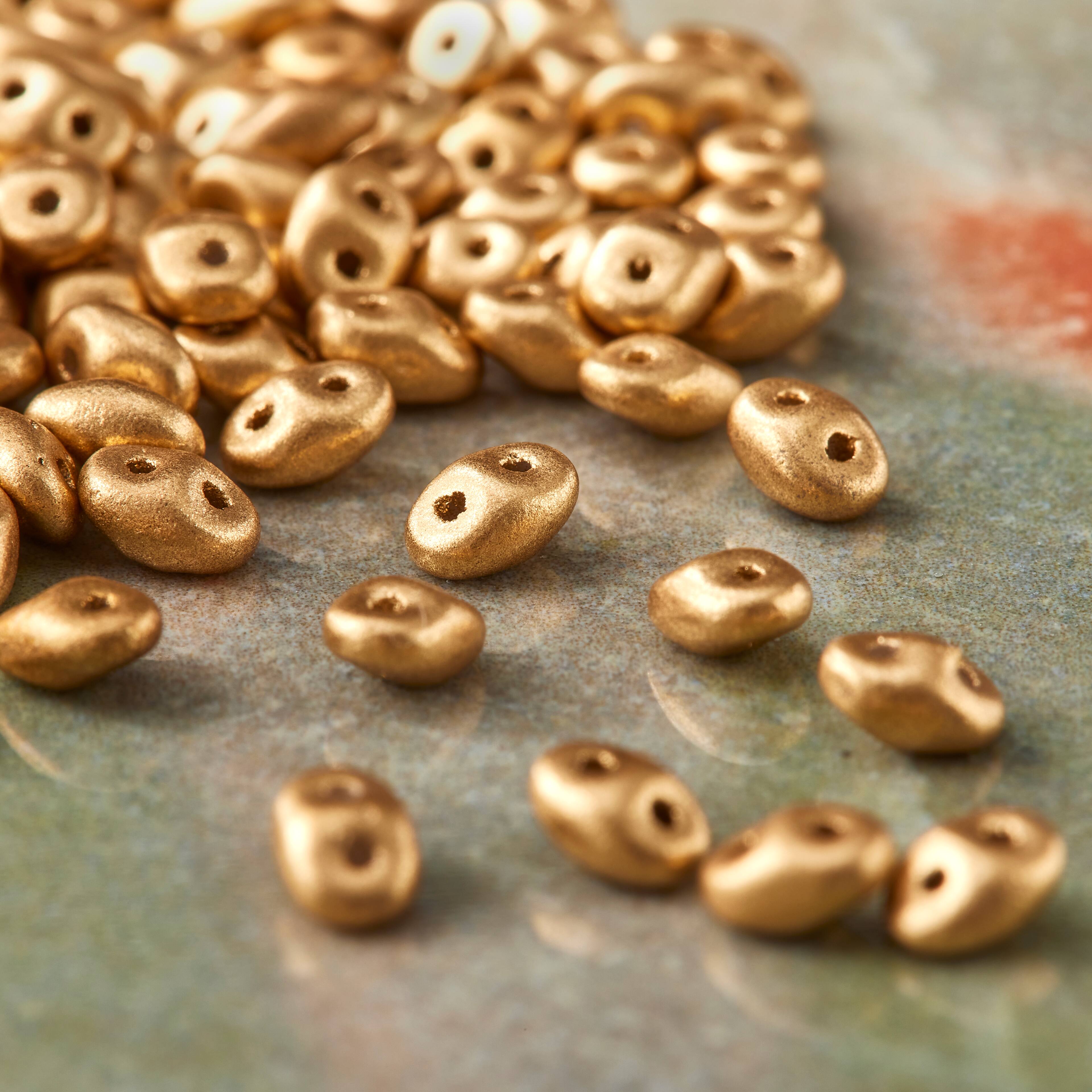 12 Pack: Superduo Two-Hole Czech Glass Beads
