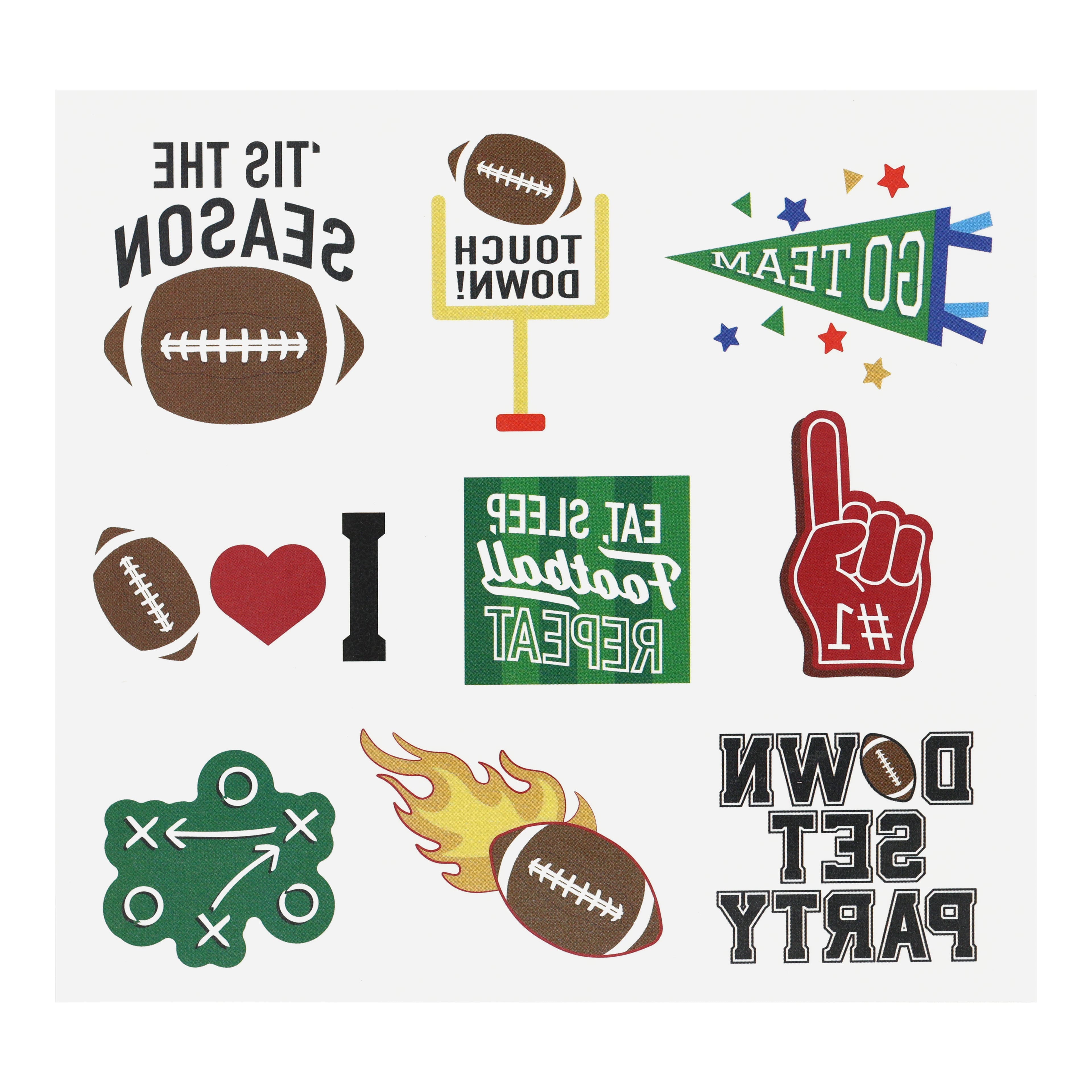 Football Temporary Tattoos by Celebrate It&#x2122;