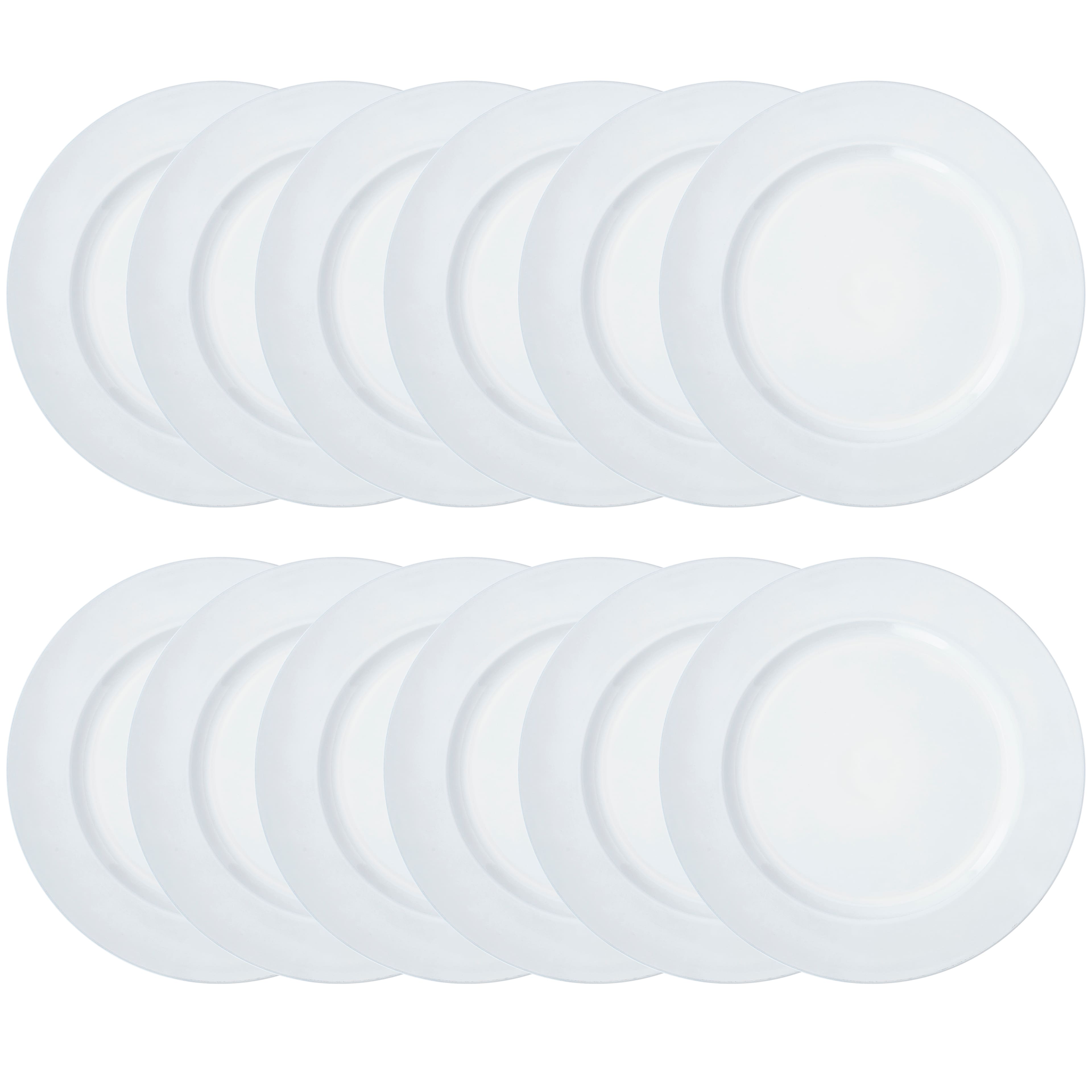 12 Pack: 13&#x22; White Round Charger by Celebrate It&#x2122;