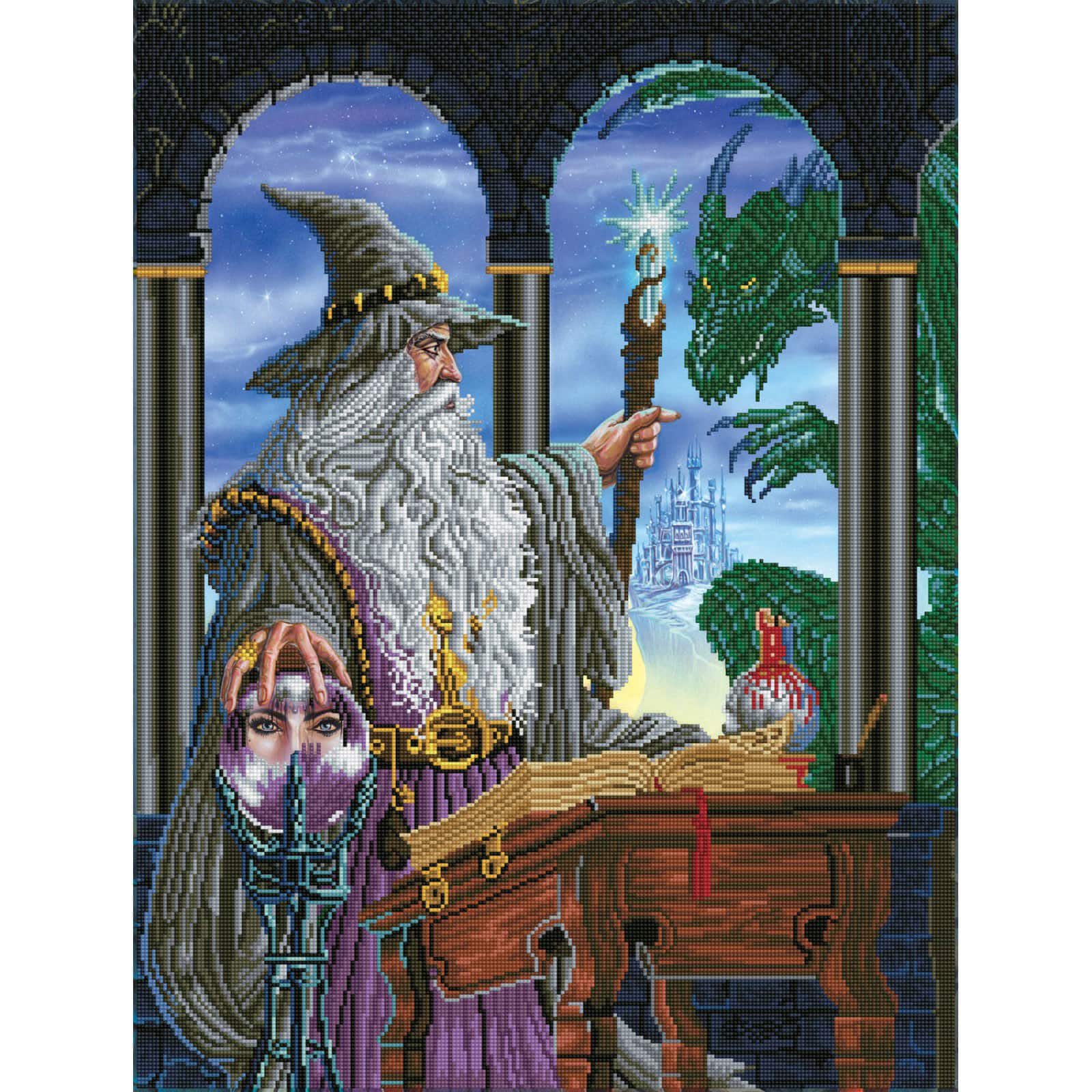 Diamond Dotz® Advanced Wizards Emissary Diamond Painting Kit