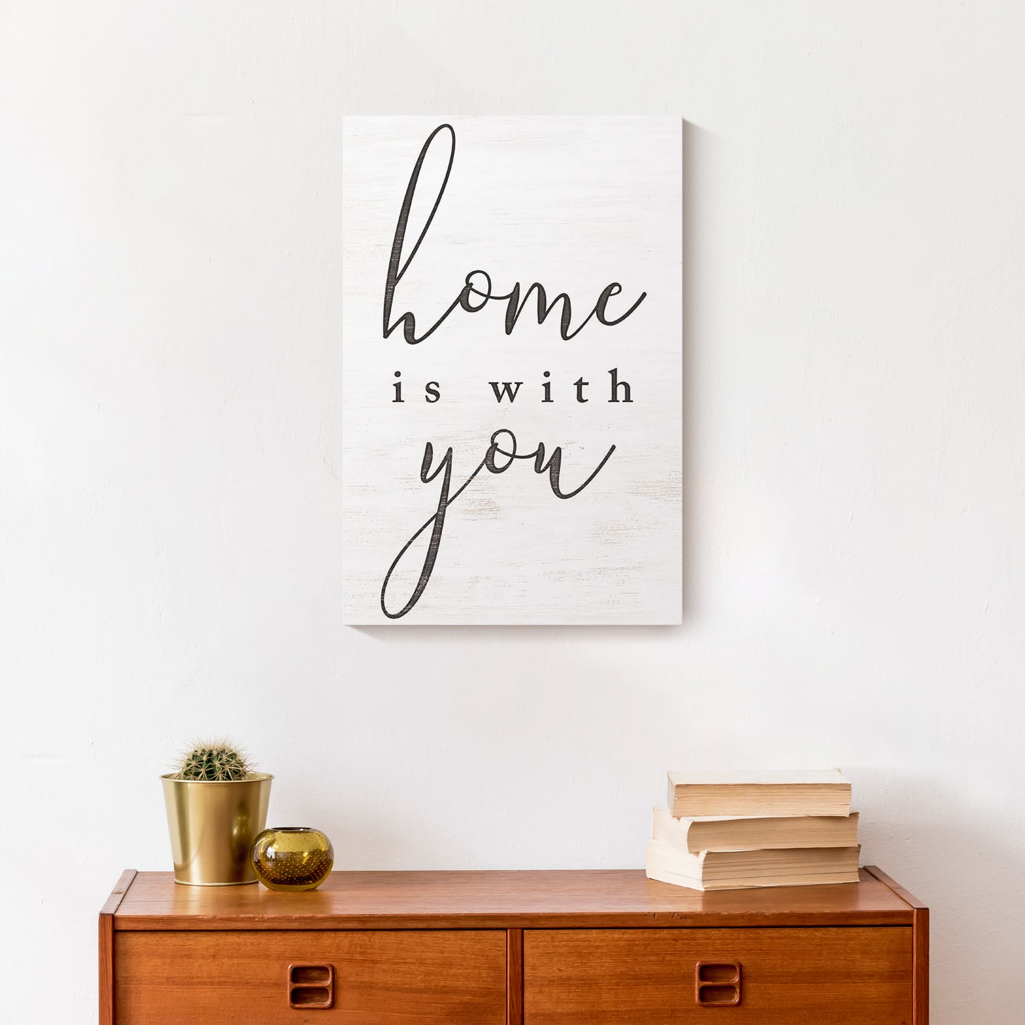 Home is with You 12&#x22; x 18&#x22; Canvas Wall Art