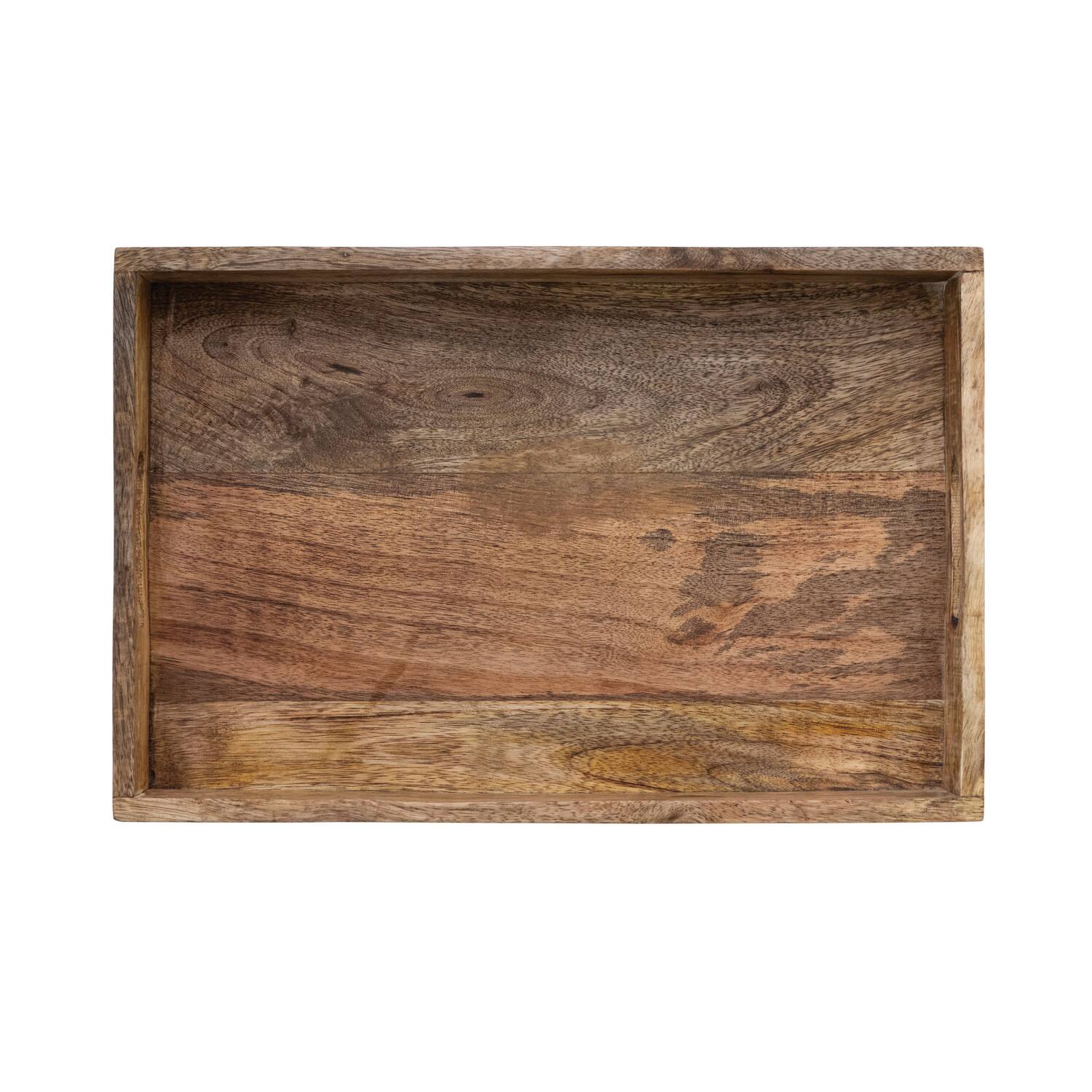 Hello Honey® Natural Botanical Mango Wood Tray with Handles