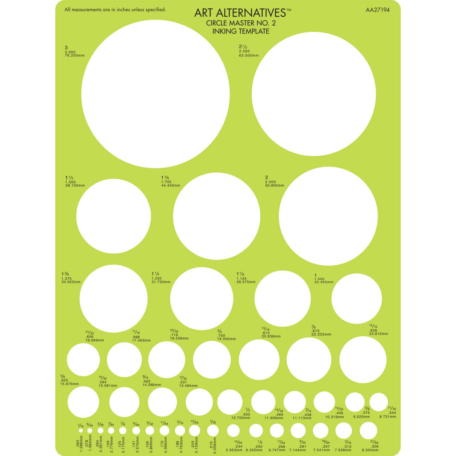 Art Alternatives Professional Circle Master Template