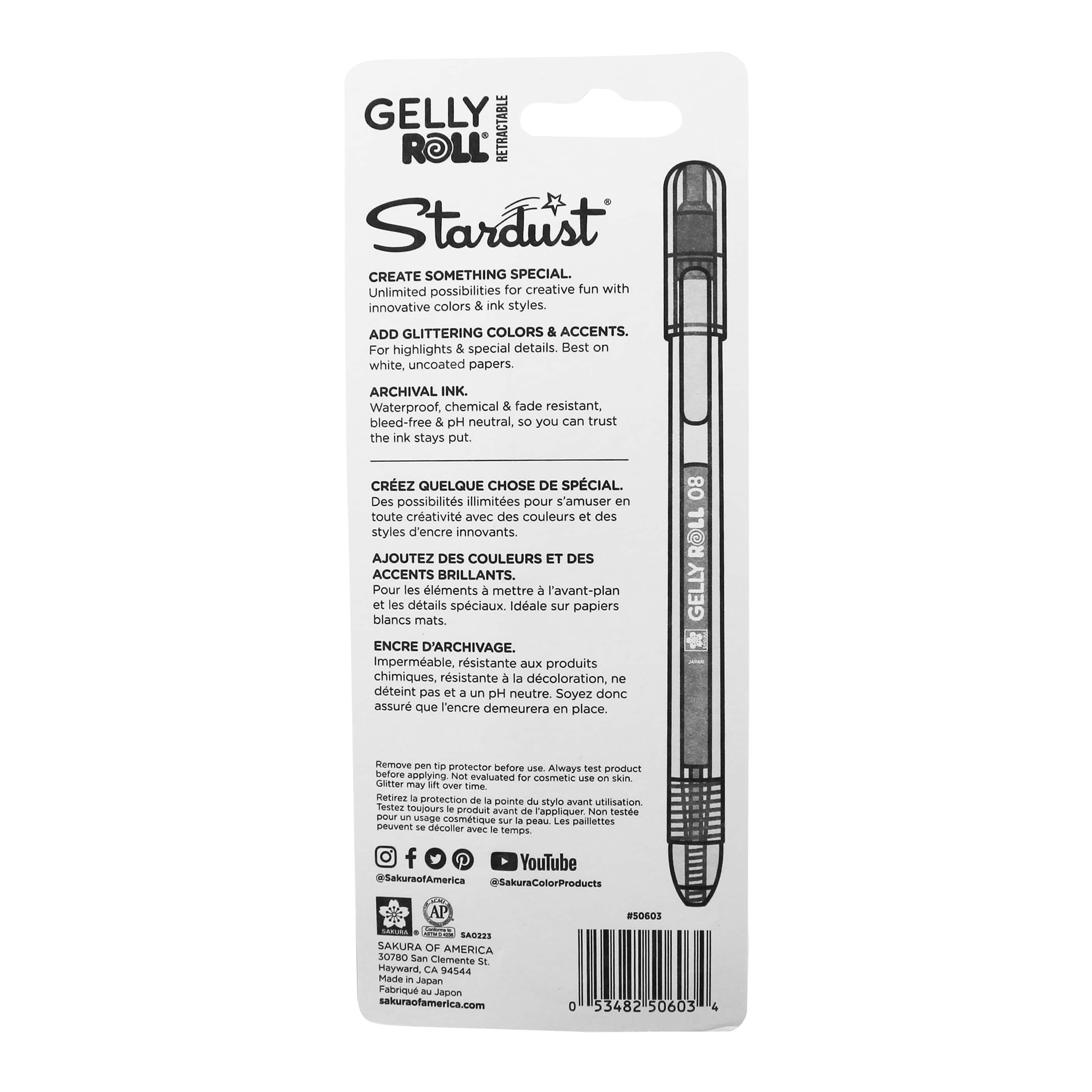 Gelly Roll® Stardust® Medium Retractable Pen Set