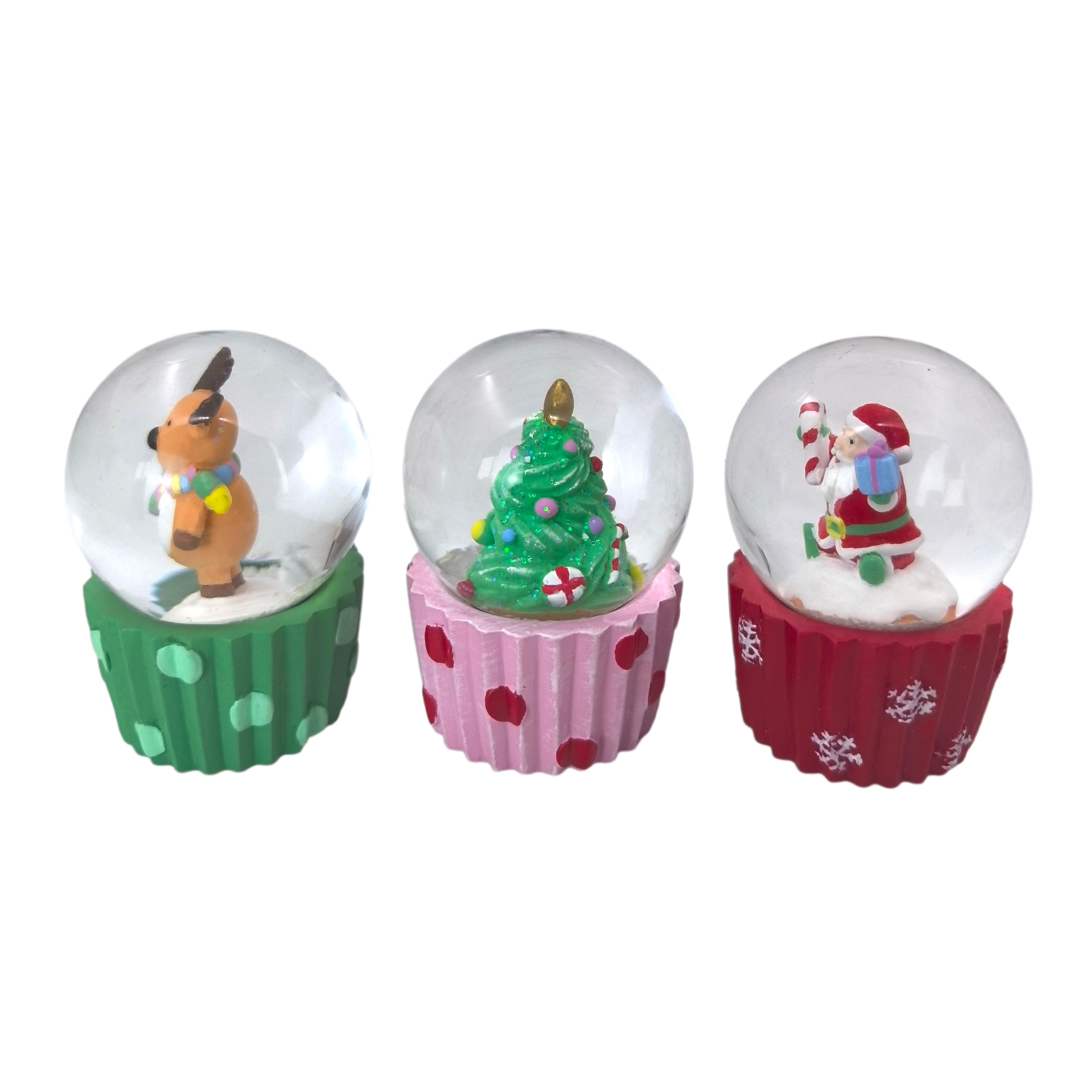 Assorted 2.5&#x22; Mini Christmas Tabletop Waterglobe by Ashland&#xAE;