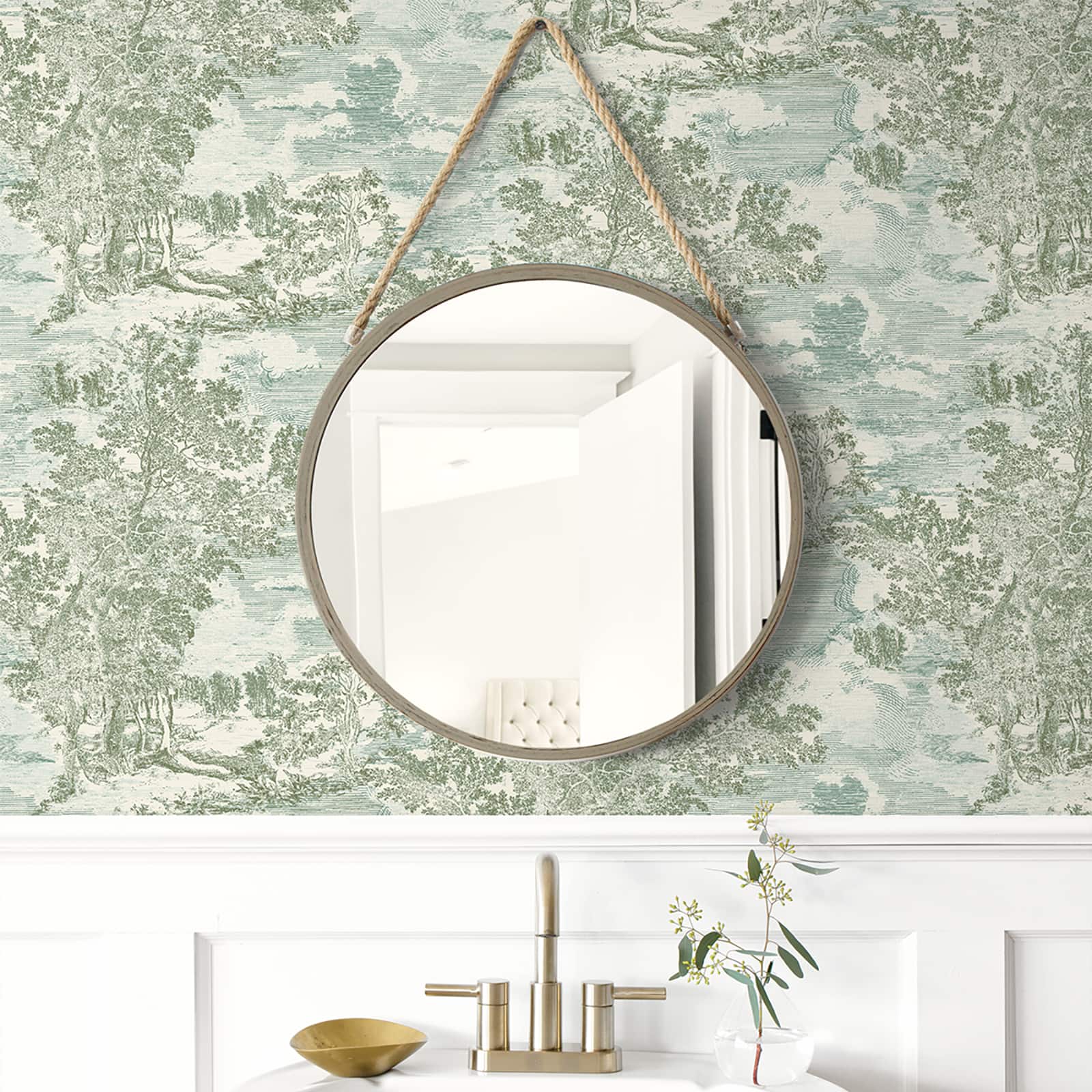 Surface Style Serene Scenes Toile Peel &#x26; Stick Wallpaper