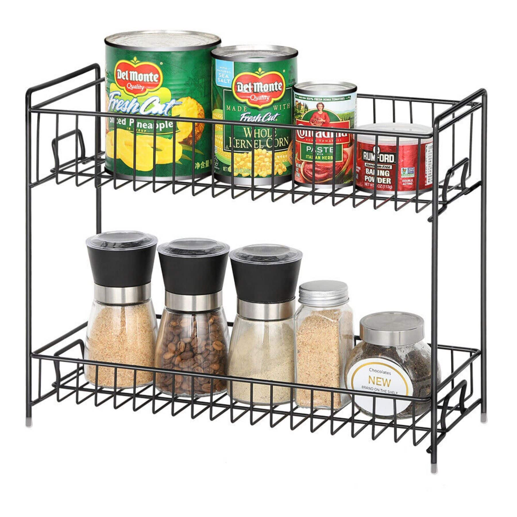 NEX 2 Tier Black Kitchen Countertop Spice Rack Organizer Michaels