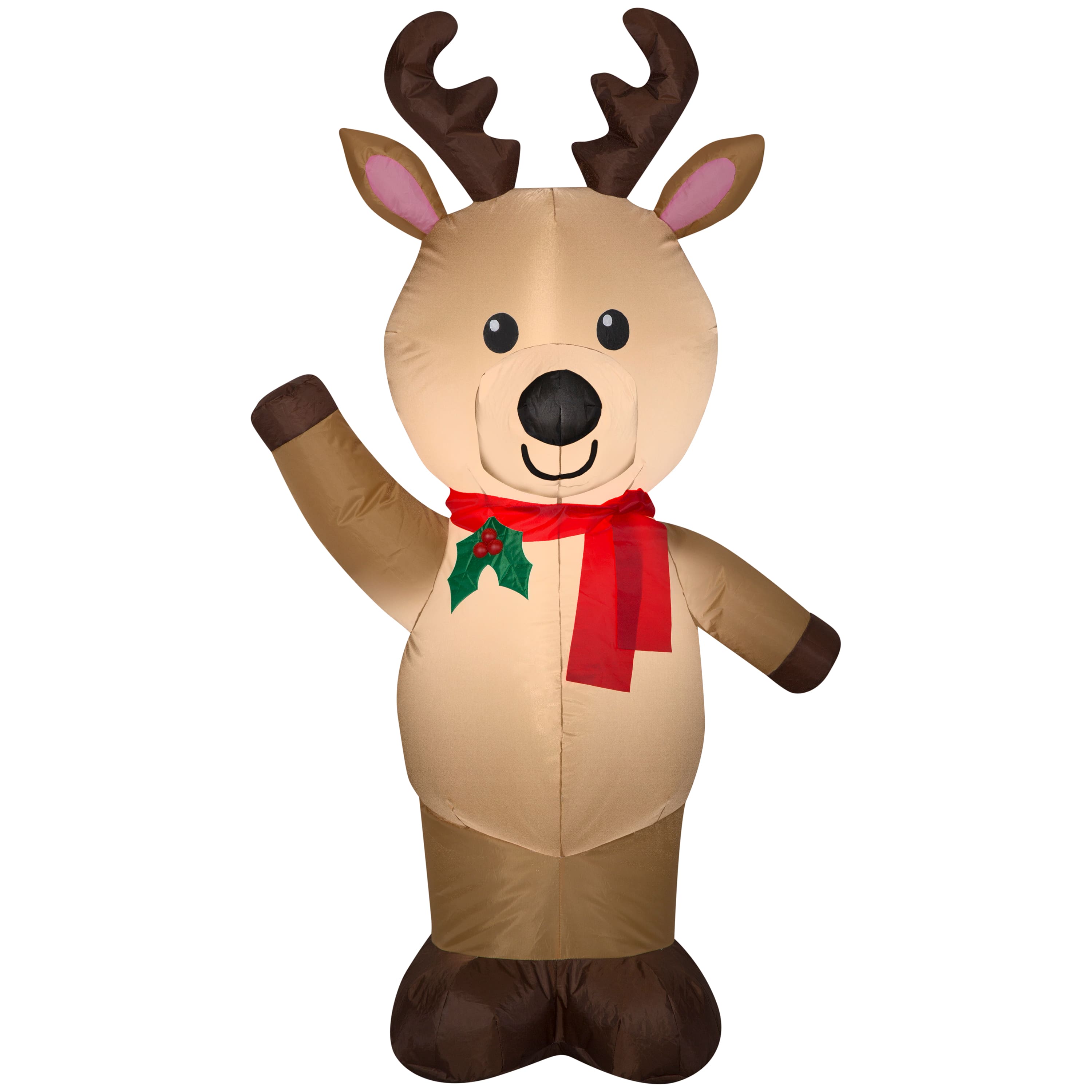 4ft. Airblown® Inflatable Christmas Waving Reindeer