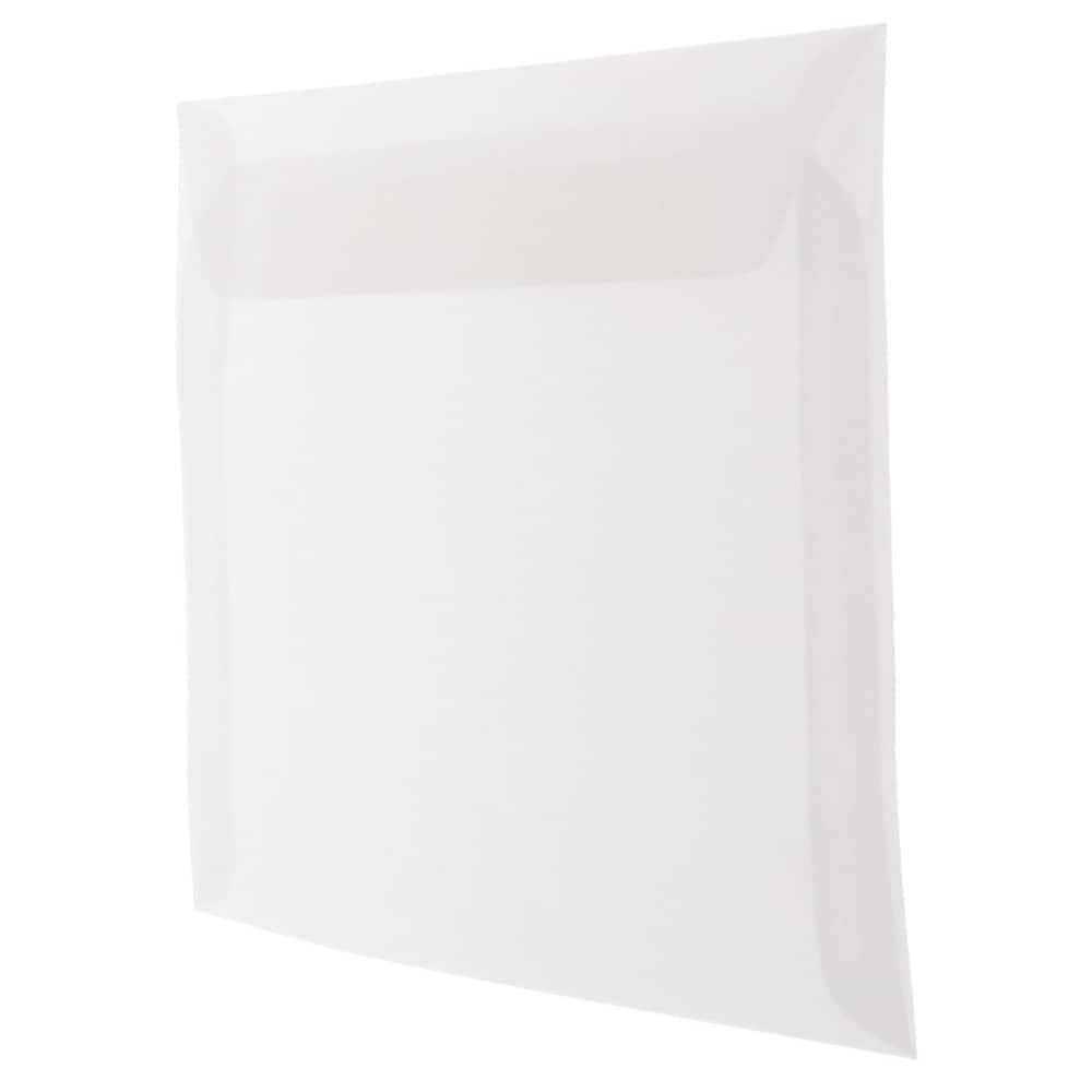 JAM Paper 8.75" x 11.5" Translucent Clear Vellum Envelopes, 25ct.