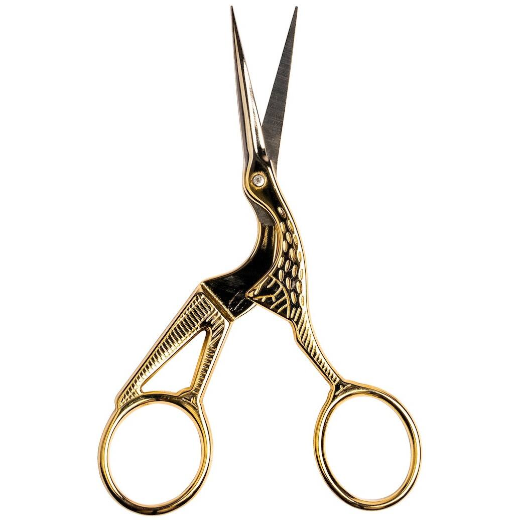 SINGER® 4.5" Gold Forged Stork Embroidery Scissors