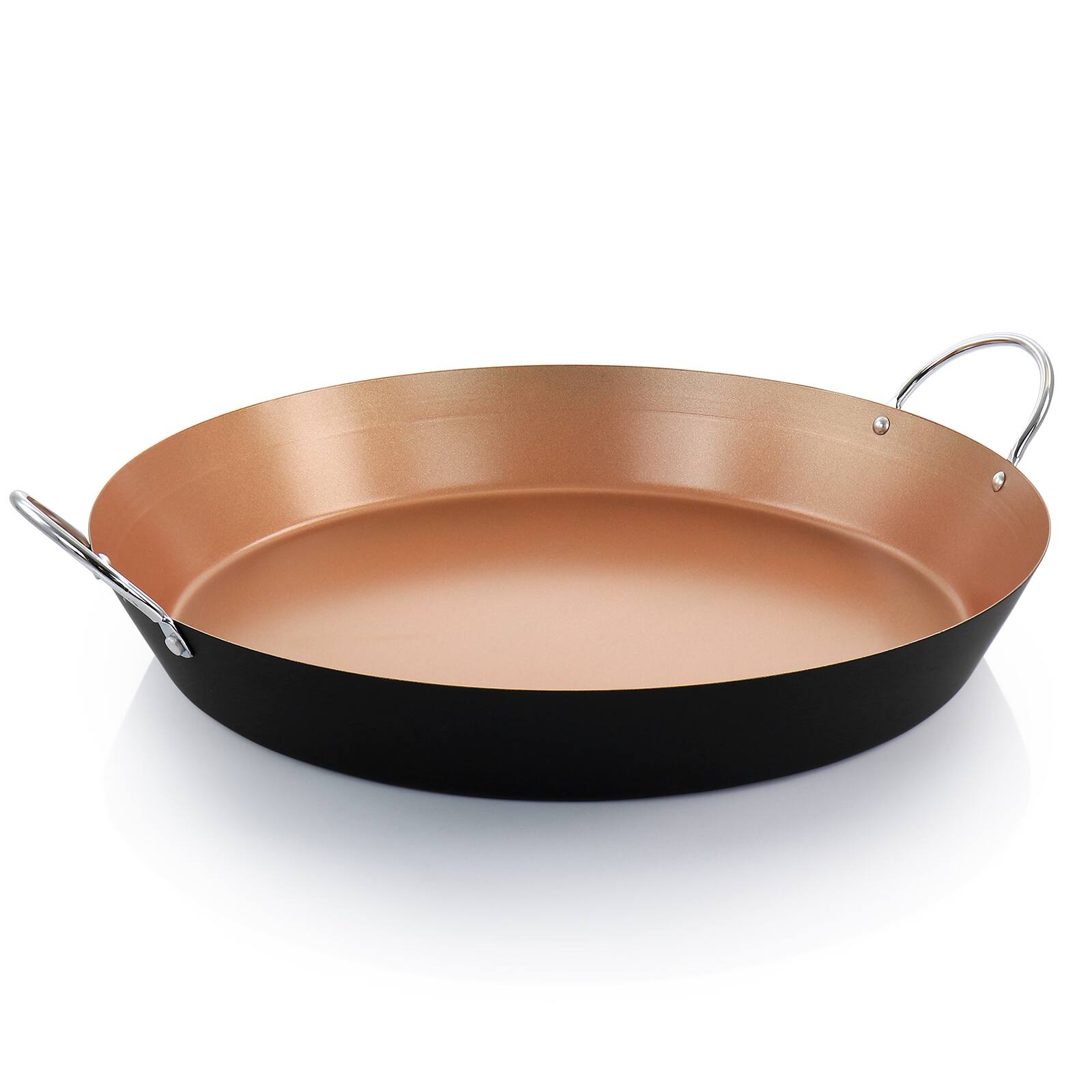 Oster Stonefire 16'' Copper Nonstick Carbon Steel Paella Pan