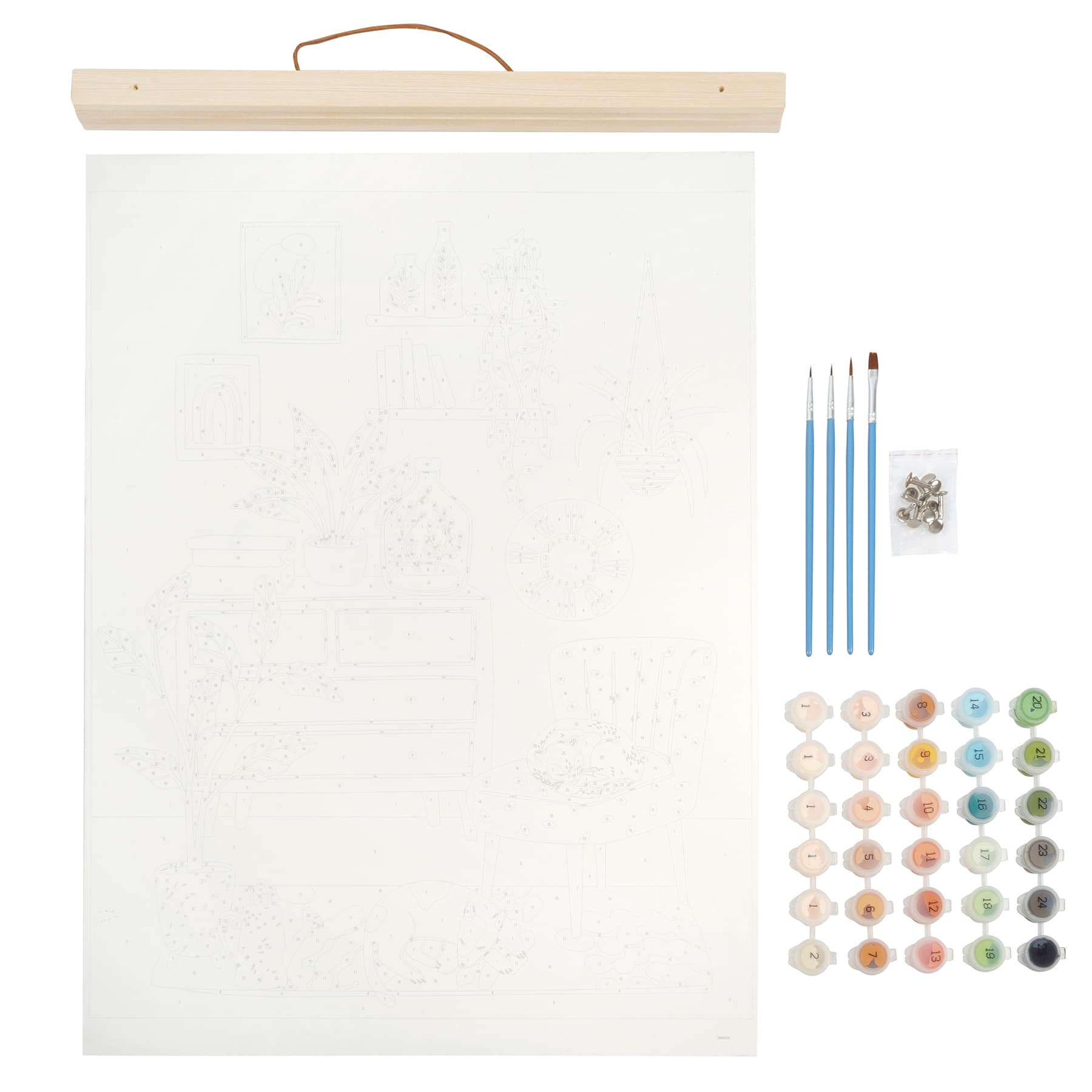 Homey Houseplants Paint-by-Number Kit by Artist&#x27;s Loft&#x2122; Necessities&#x2122;