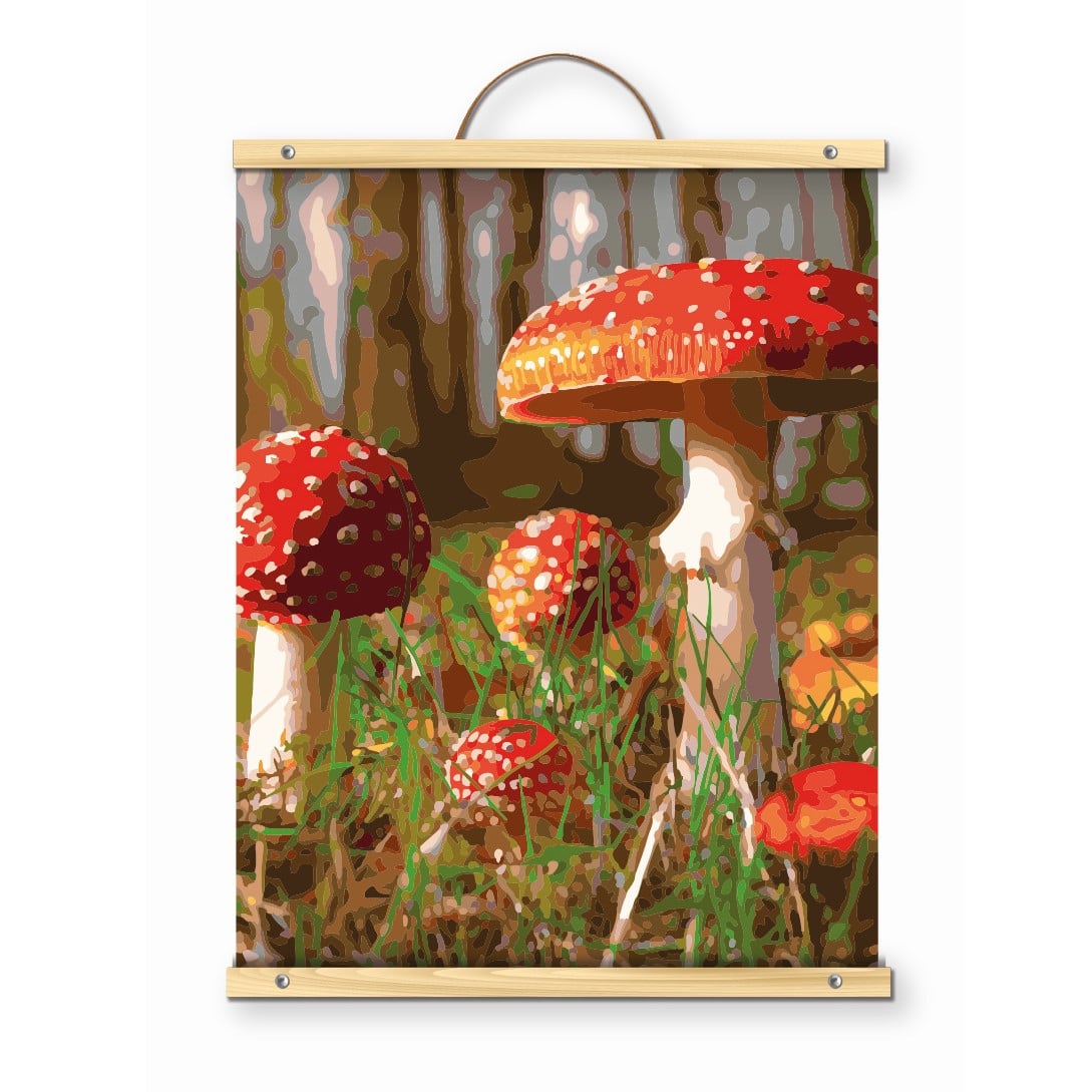 16&#x22; x 20&#x22; Fall Mushrooms Paint-by-Number Kit by Artist&#x27;s Loft&#xAE;