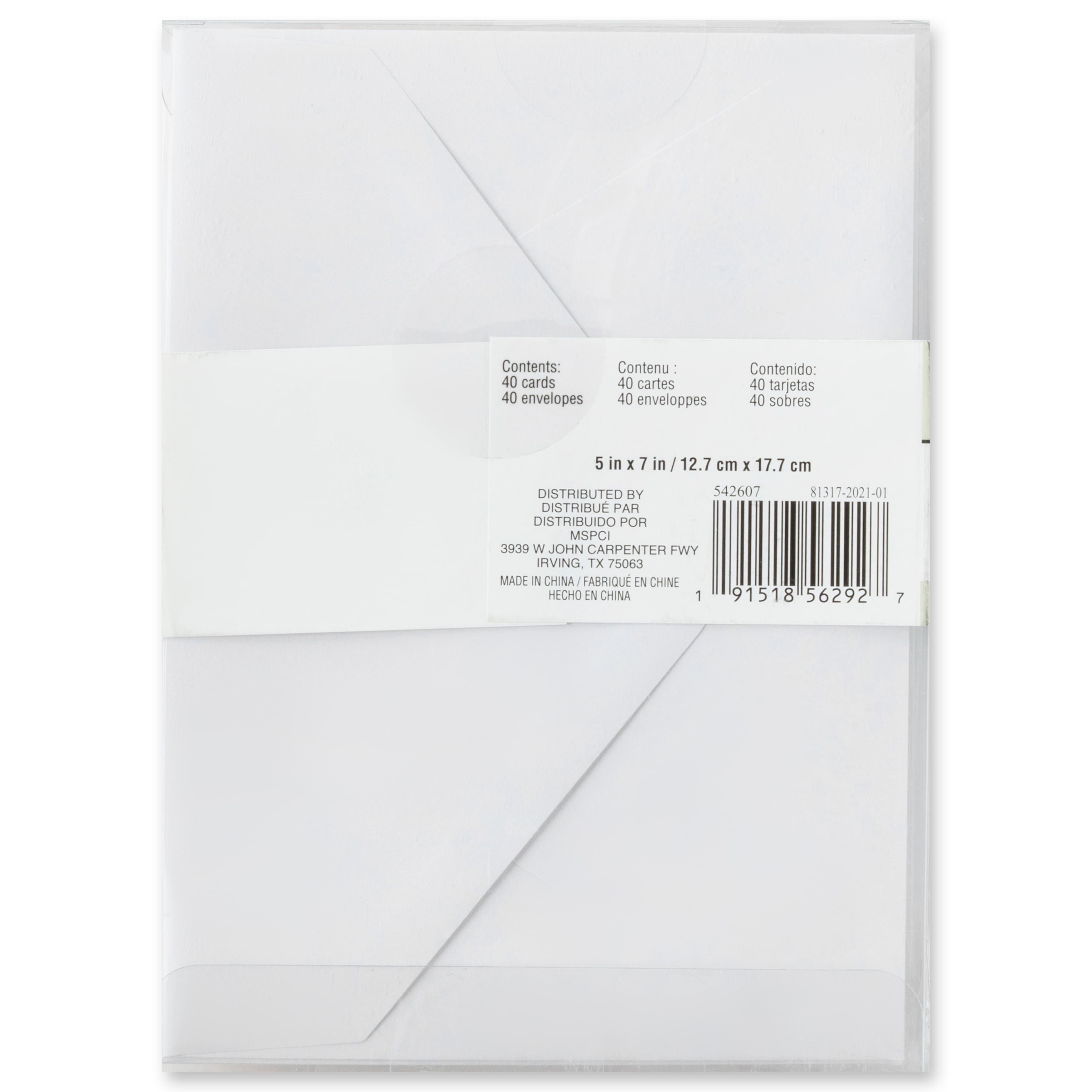 Floral Flat Cards & Envelopes by Recollections™, 5" x 7"