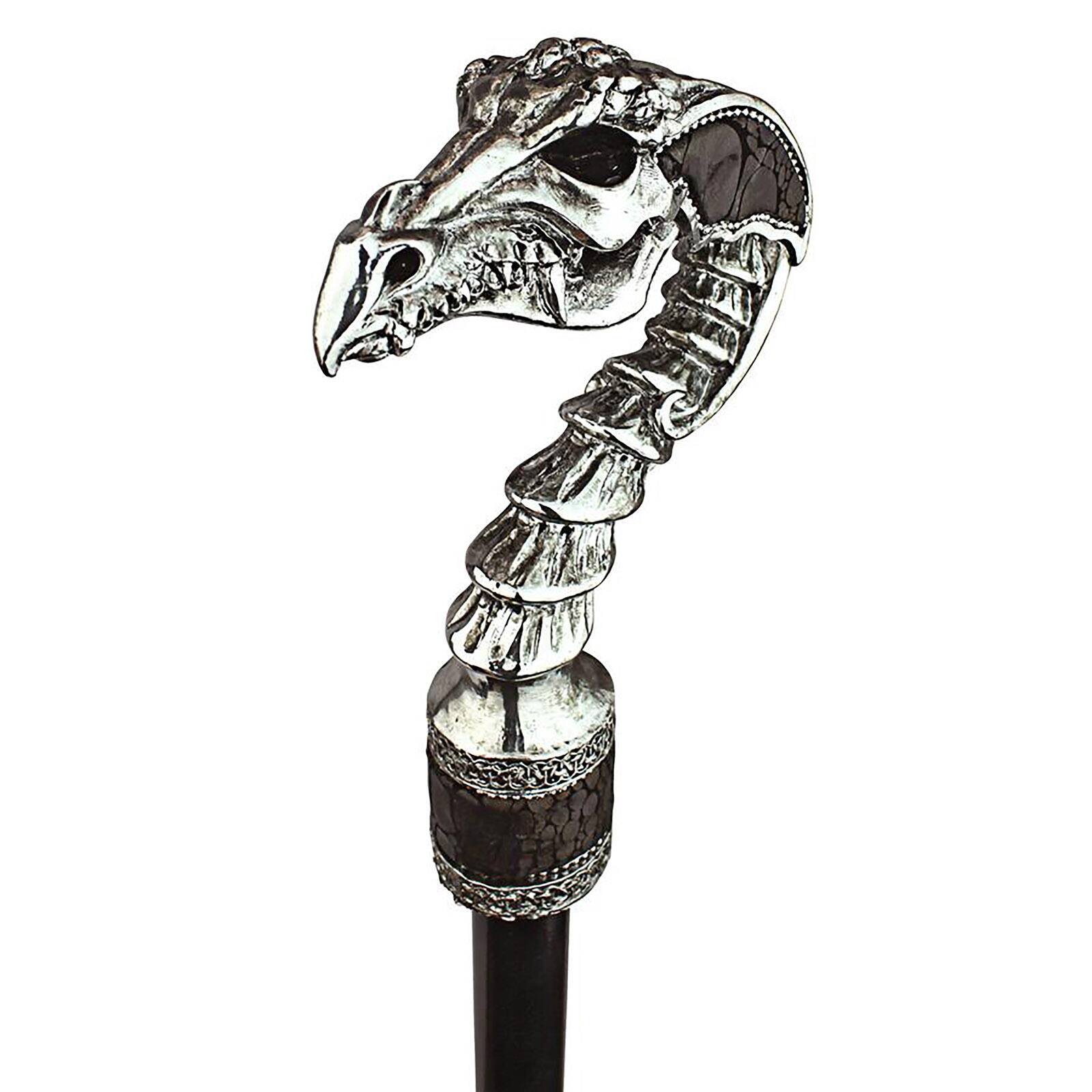Design Toscano Dragonsthorne Collection 39" Drakkar the Dragon Gothic Walking Stick