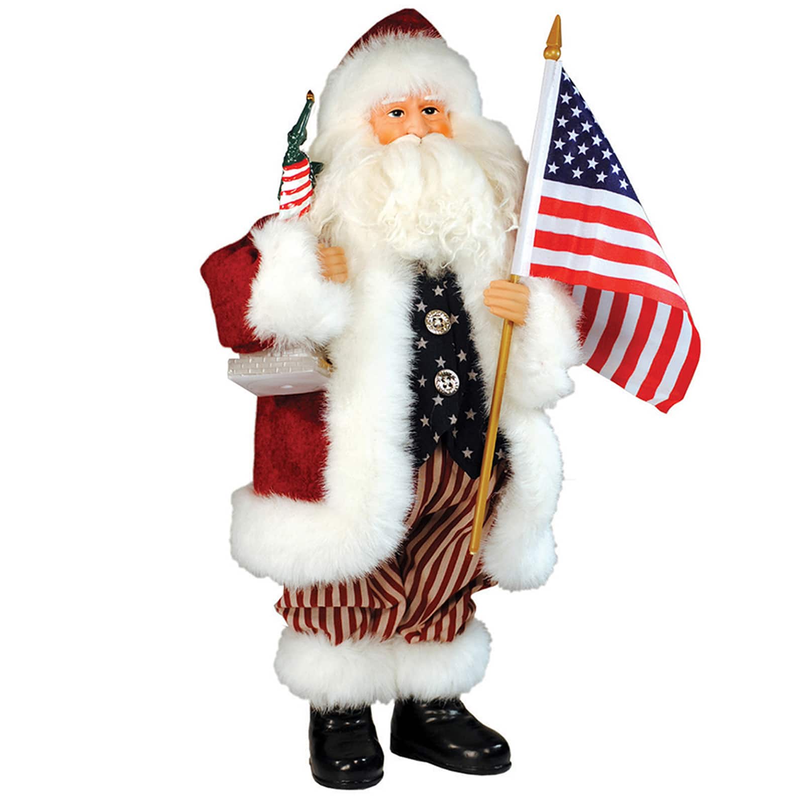Santa&#x27;s Workshop 15&#x22; American Santa Figure