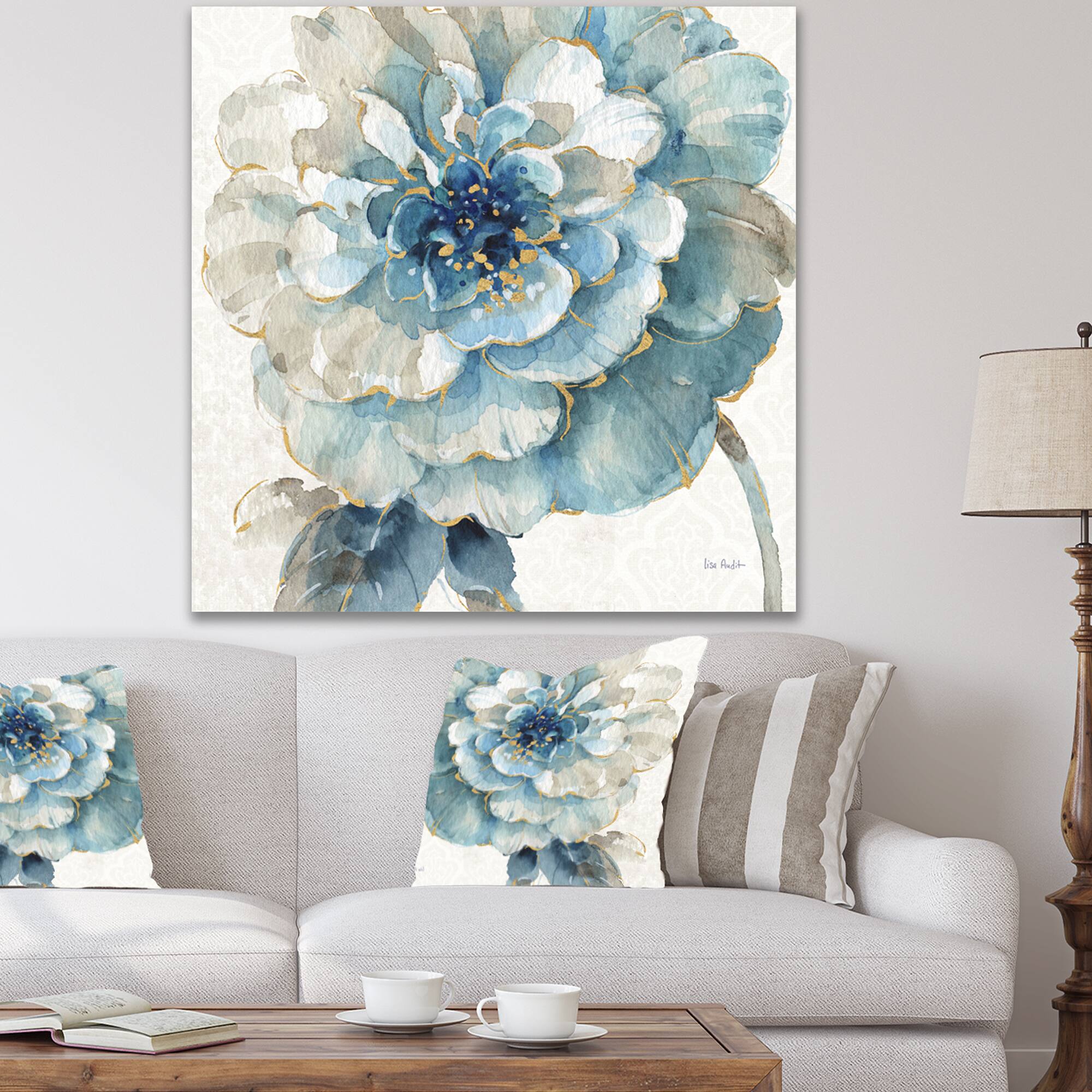 Designart - Indigold Gold Country FLower