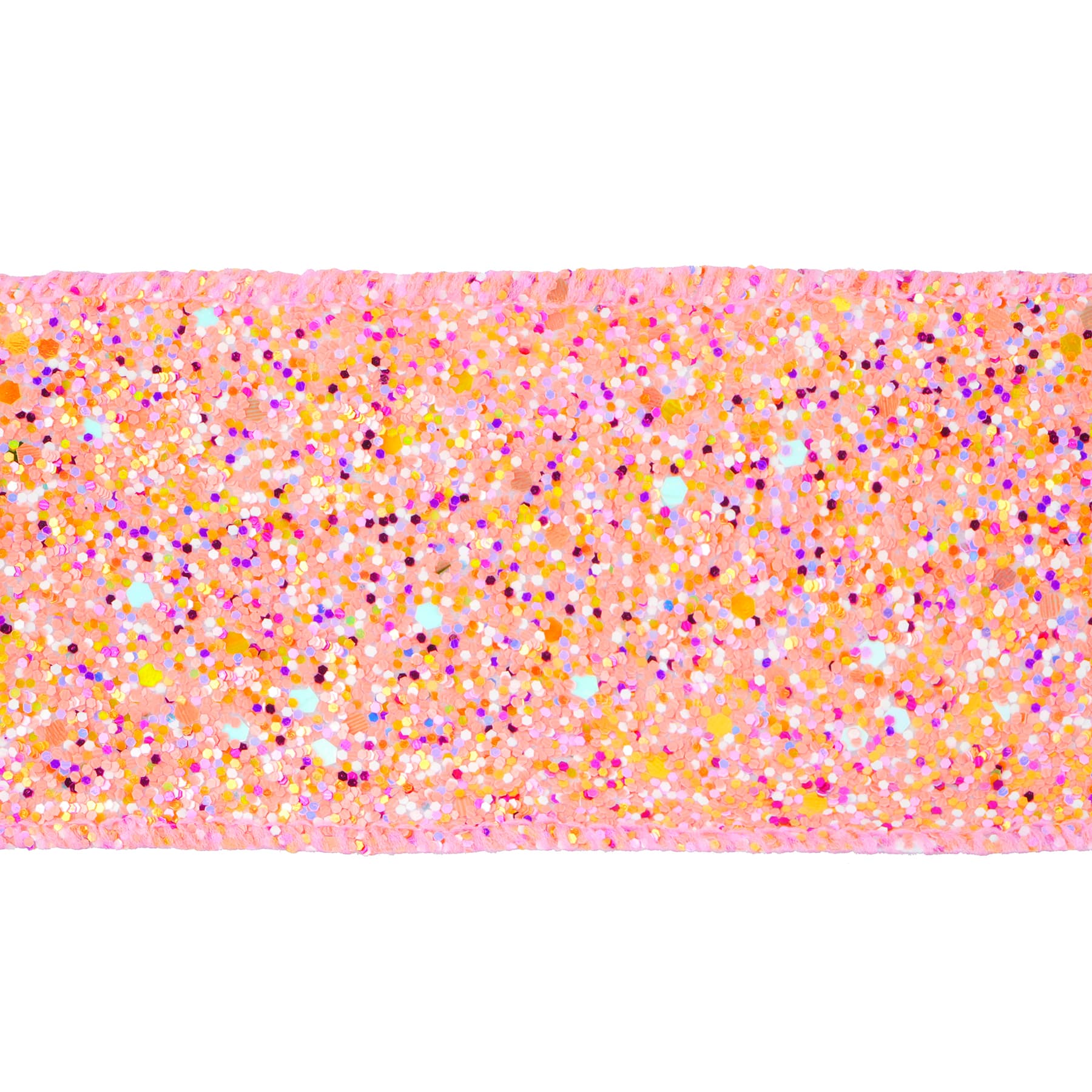 2.5&#x22; x 12ft. Pink Mix Wired Glitter Ribbon by Celebrate It&#xAE;