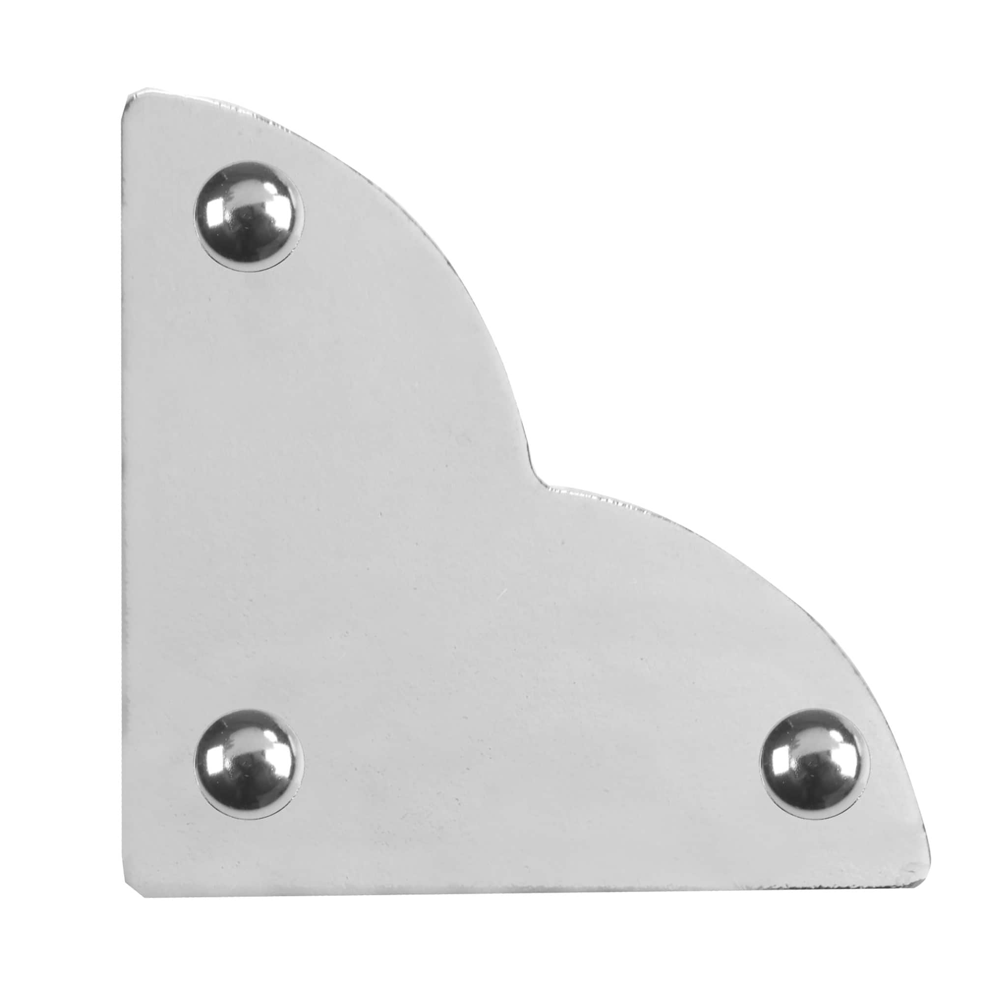 Dritz® Home Small Nickel Smooth Quatrefoil Corners, 3 Pack