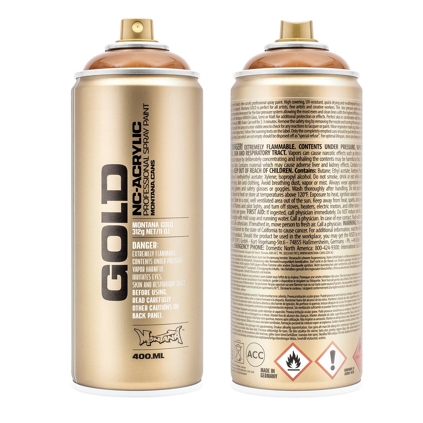 Montana&#x2122; Cans GOLD Transparent Spray Paint, 400mL