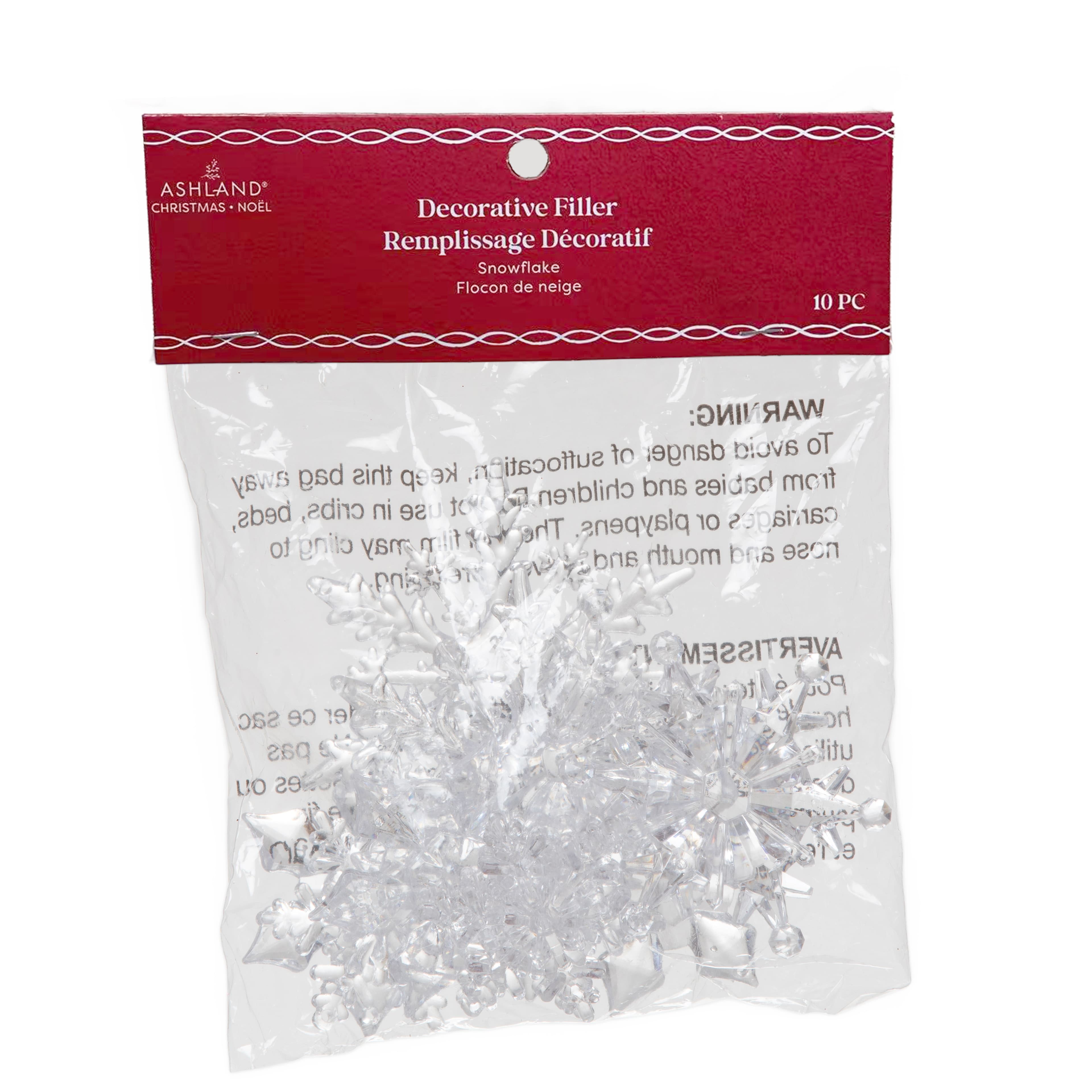 Clear Snowflake Decorative Filler by Ashland&#xAE;