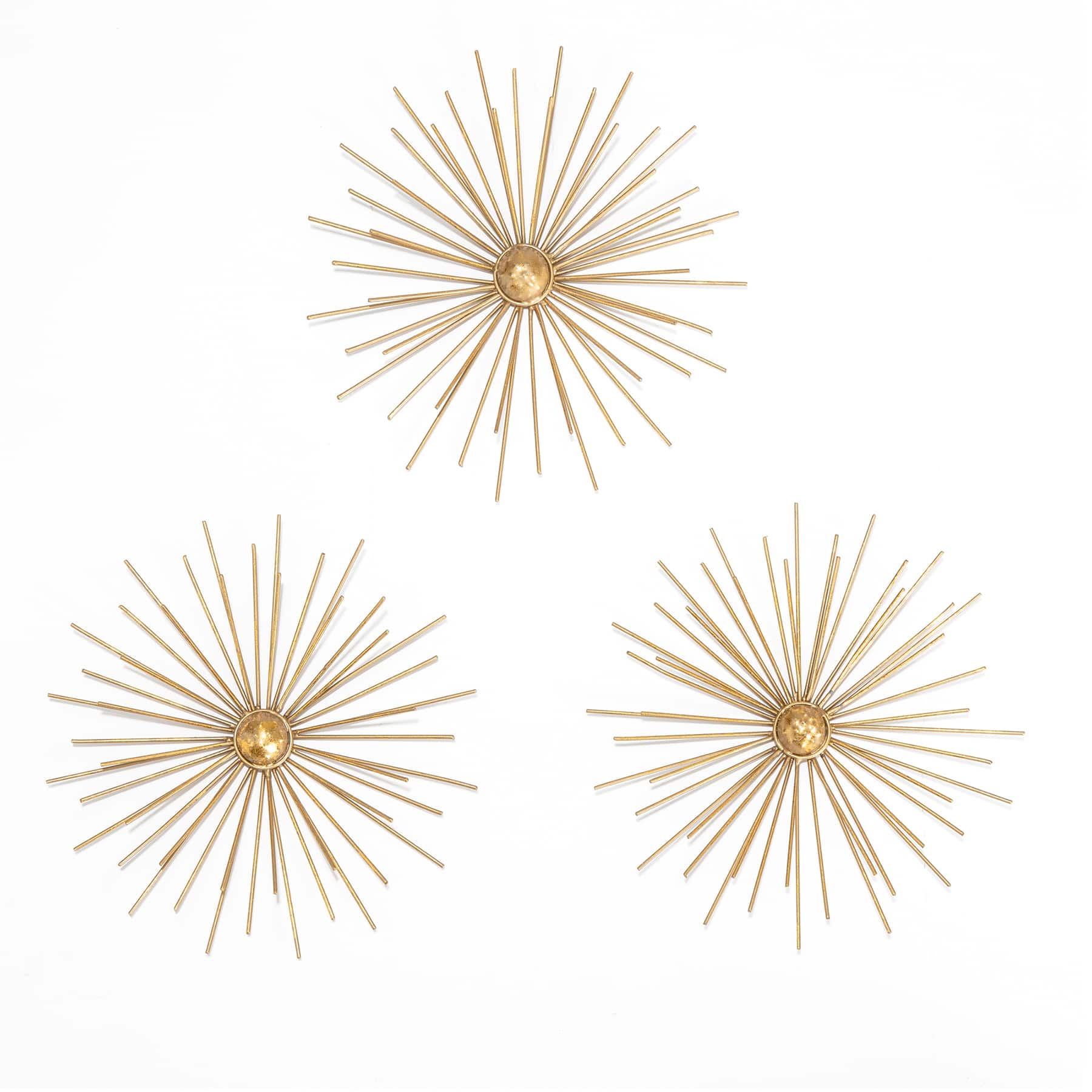 Habitat Cabers Gold Starbursts Metal Wall Art