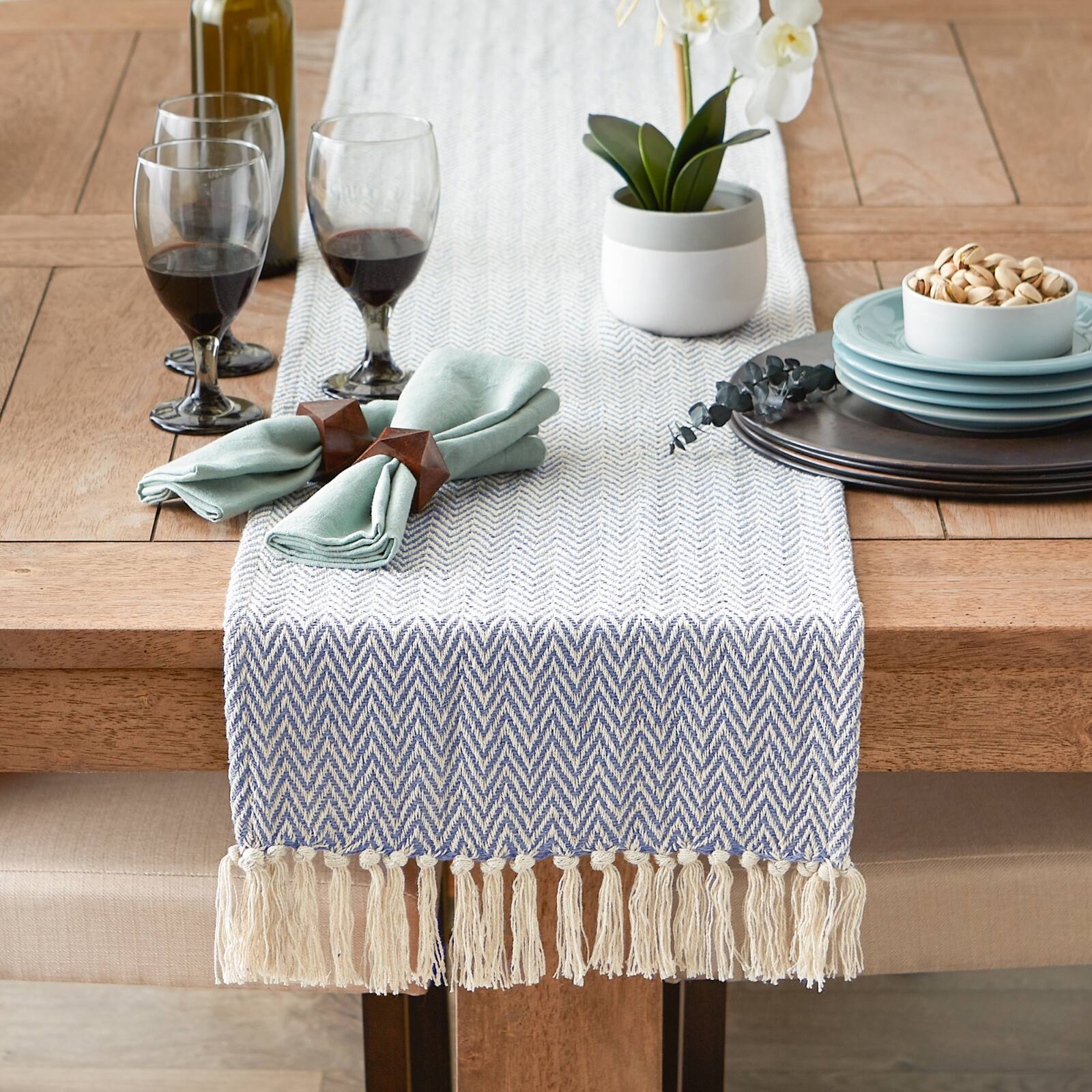 DII&#xAE; 72&#x22; Chevron Handloom Table Runner