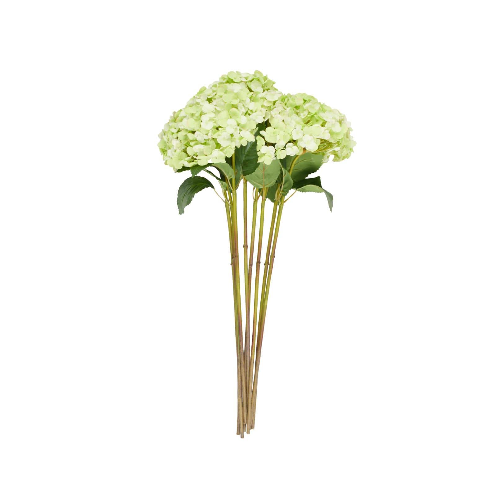 33&#x22; Green Hydrangea Artificial Flower Stem, 8ct.