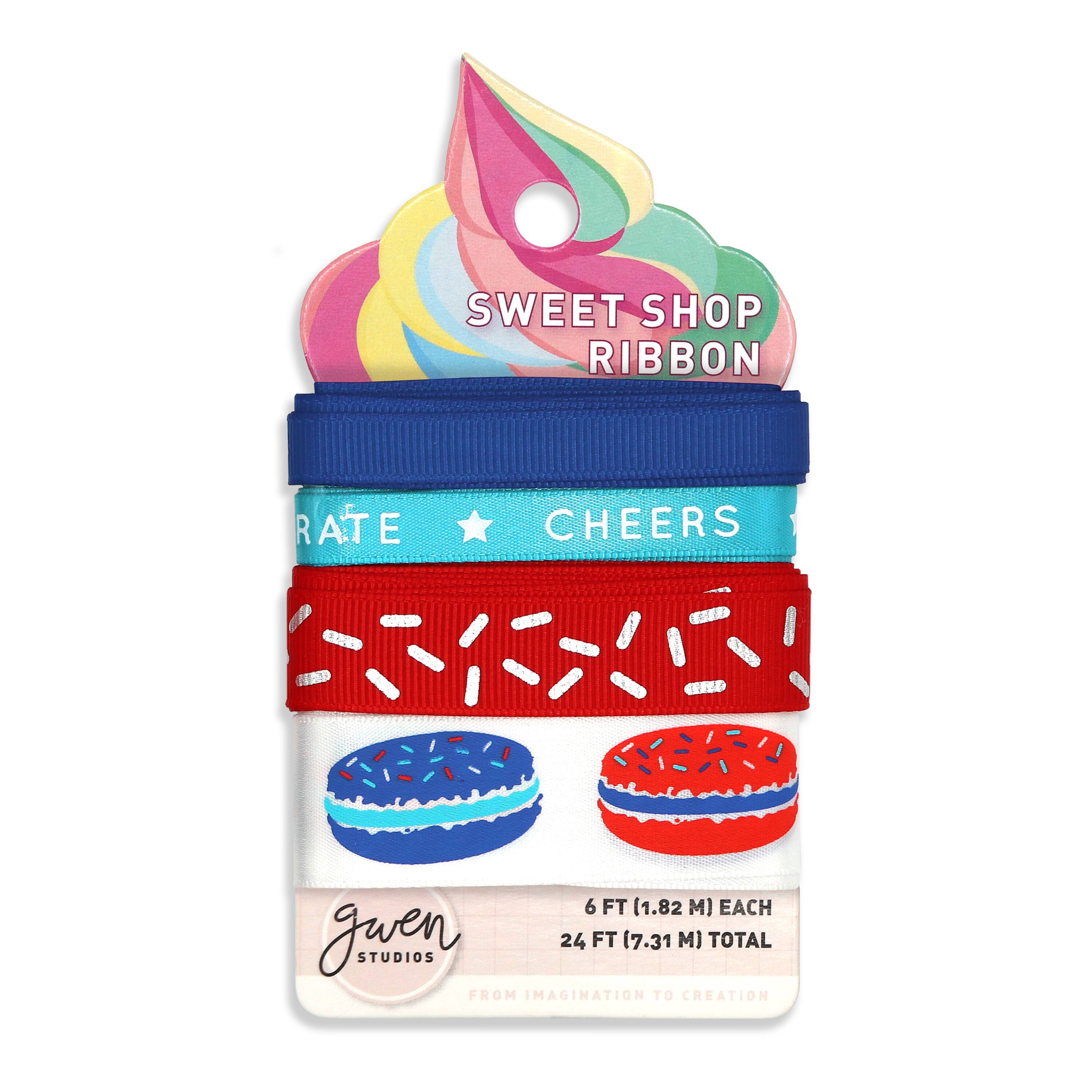 Gwen Studios Macarons Printed Ribbon Pack